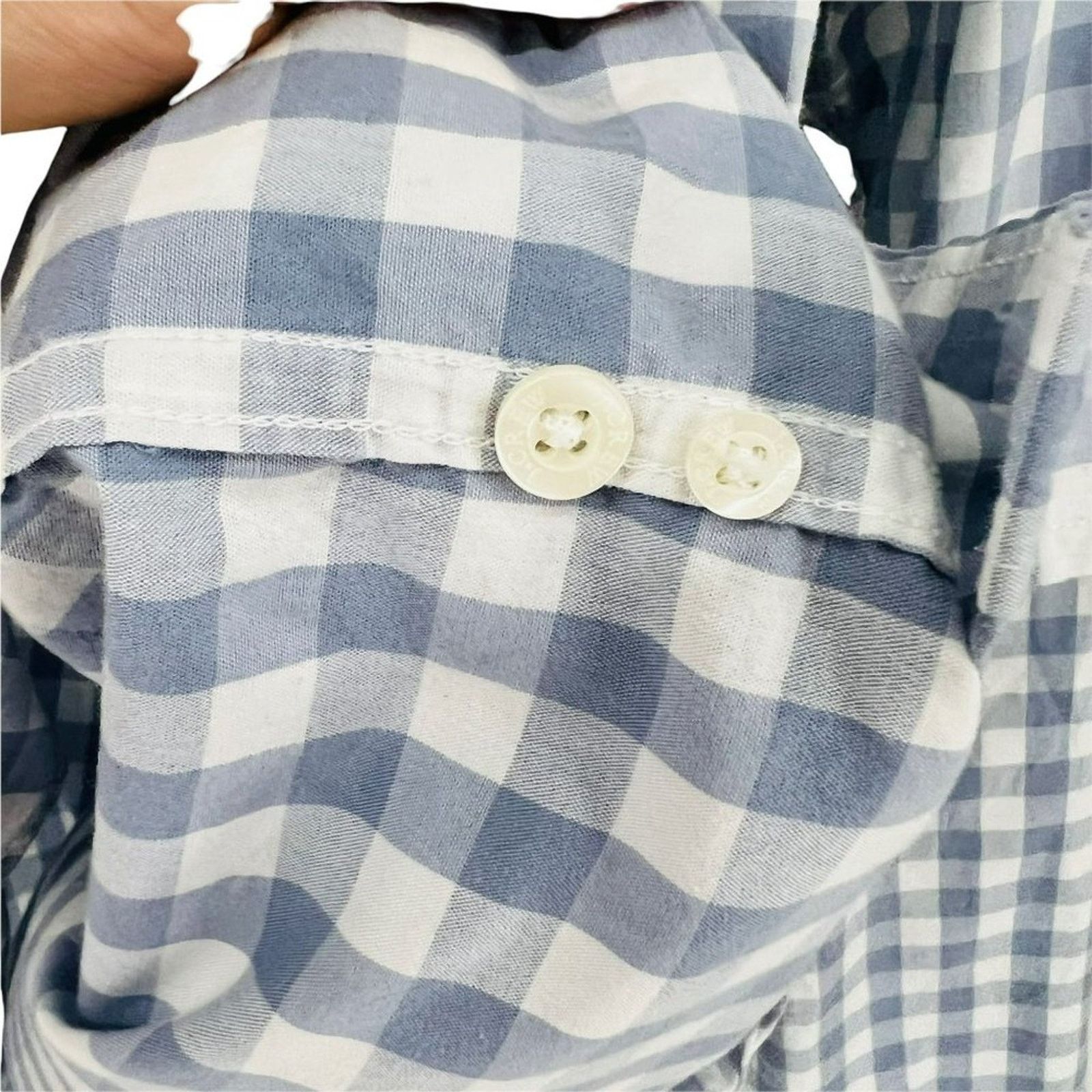 J.Crew J Crew Blue White Check Slim Button Front Long Sleeve Shirt Size US M / EU 48-50 / 2 - 4 Thumbnail