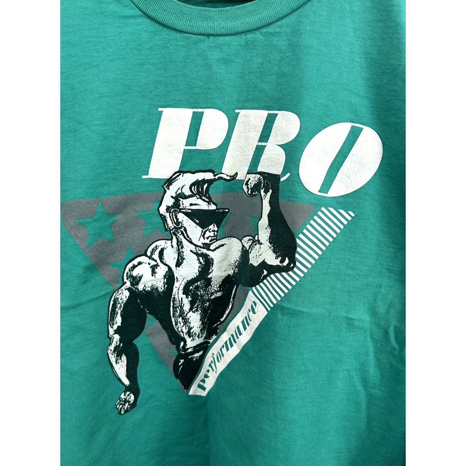 Vintage VTG 80s Pro Performance Meathead Workout Flex Sexy Boxy Oversized Sweatshirt XL Teal Mens Sweatshirt Modern Athletic Pro Fitness Retro VTG 80s Size US XL / EU 56 / 4 - 3 Thumbnail