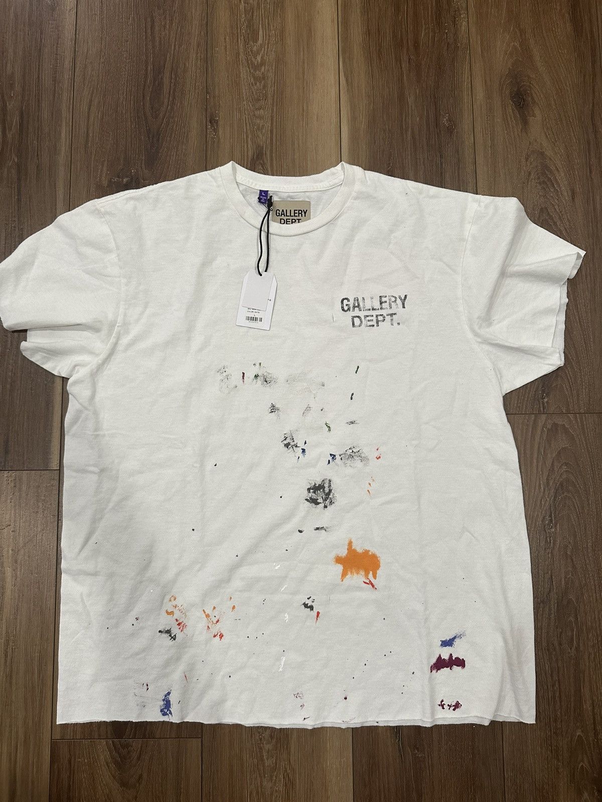 image of Gallery Dept Painter Boardwalk Tee in White, Men's (Size Large)