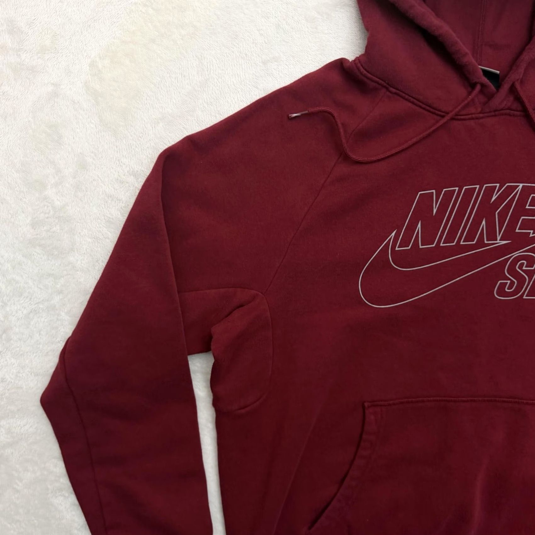 Nike Nike SB Hoodie Mens Large Red Fleece Pullover Graphic Print Skateboarding Sweater Crew Neck Zipless Pockets Size US L / EU 52-54 / 3 - 5 Thumbnail