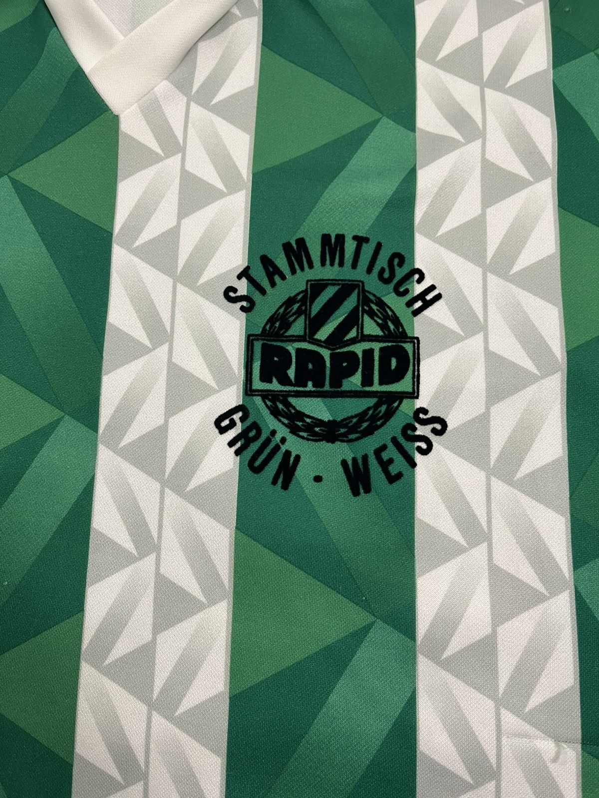 Lotto Sport Vng 90 Lotto Rapid Wien Stammtisch Grün Weiss Soccer Jersey Size US XL / EU 56 / 4 - 6 Thumbnail