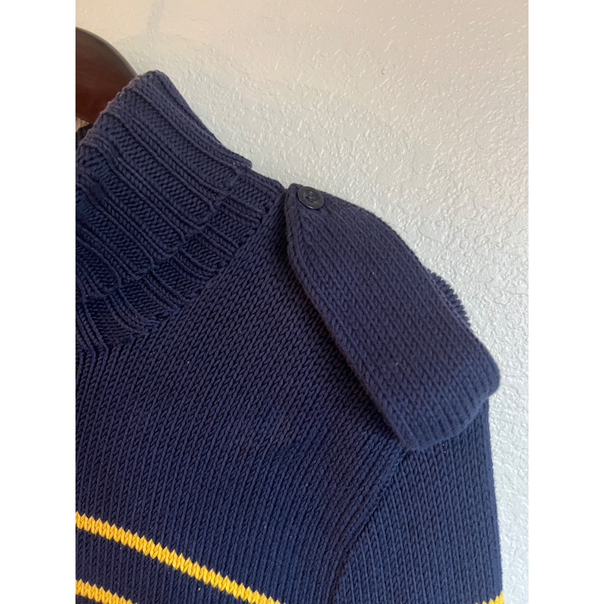Polo Ralph Lauren × Vintage Vintage Polo Ralph Lauren Cotton Turtleneck Sweater - Size L Size US L / EU 52-54 / 3 - 2 Thumbnail