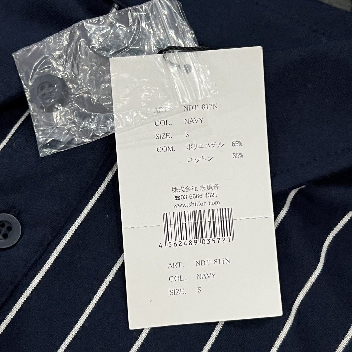 Number (N)ine Number (N)ine Striped Rubber Print Collar Polo Shirt Size US S / EU 44-46 / 1 - 10 Thumbnail