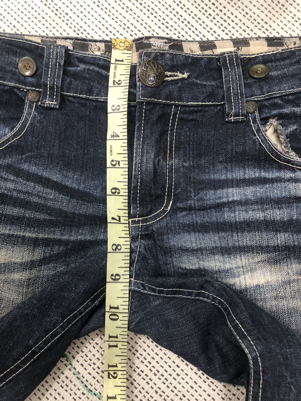 If Six Was Nine × Le Grande Bleu (L.G.B.) × Tornado Mart IfSixWasNine Style- Jesse Logan Rusty Wash Skeleton Skull Size US 33 - 15 Thumbnail