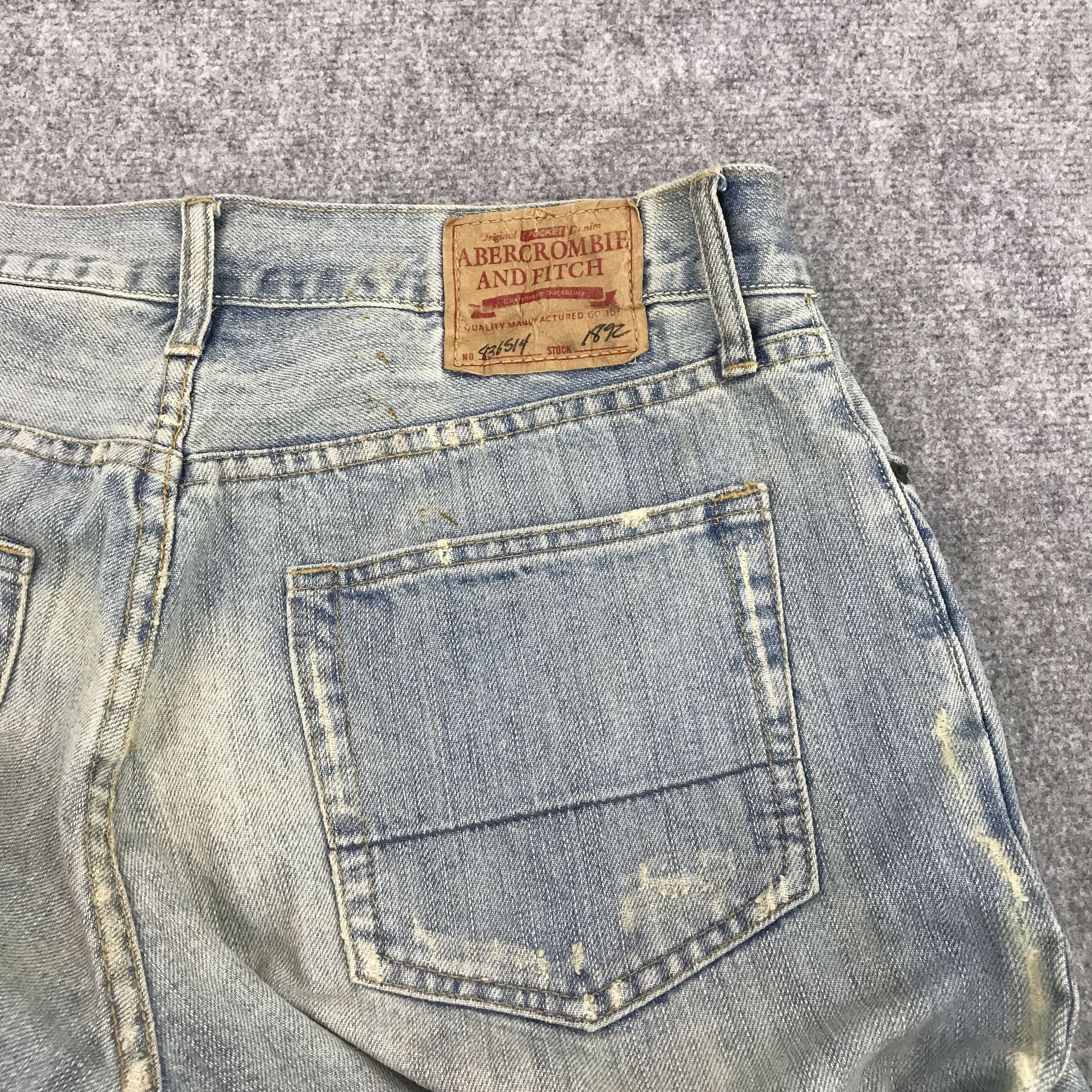Abercrombie & Fitch × Japanese Brand Baggy Denim abercrrombie and fitch distressed pants Size US 32 / EU 48 - 4 Thumbnail