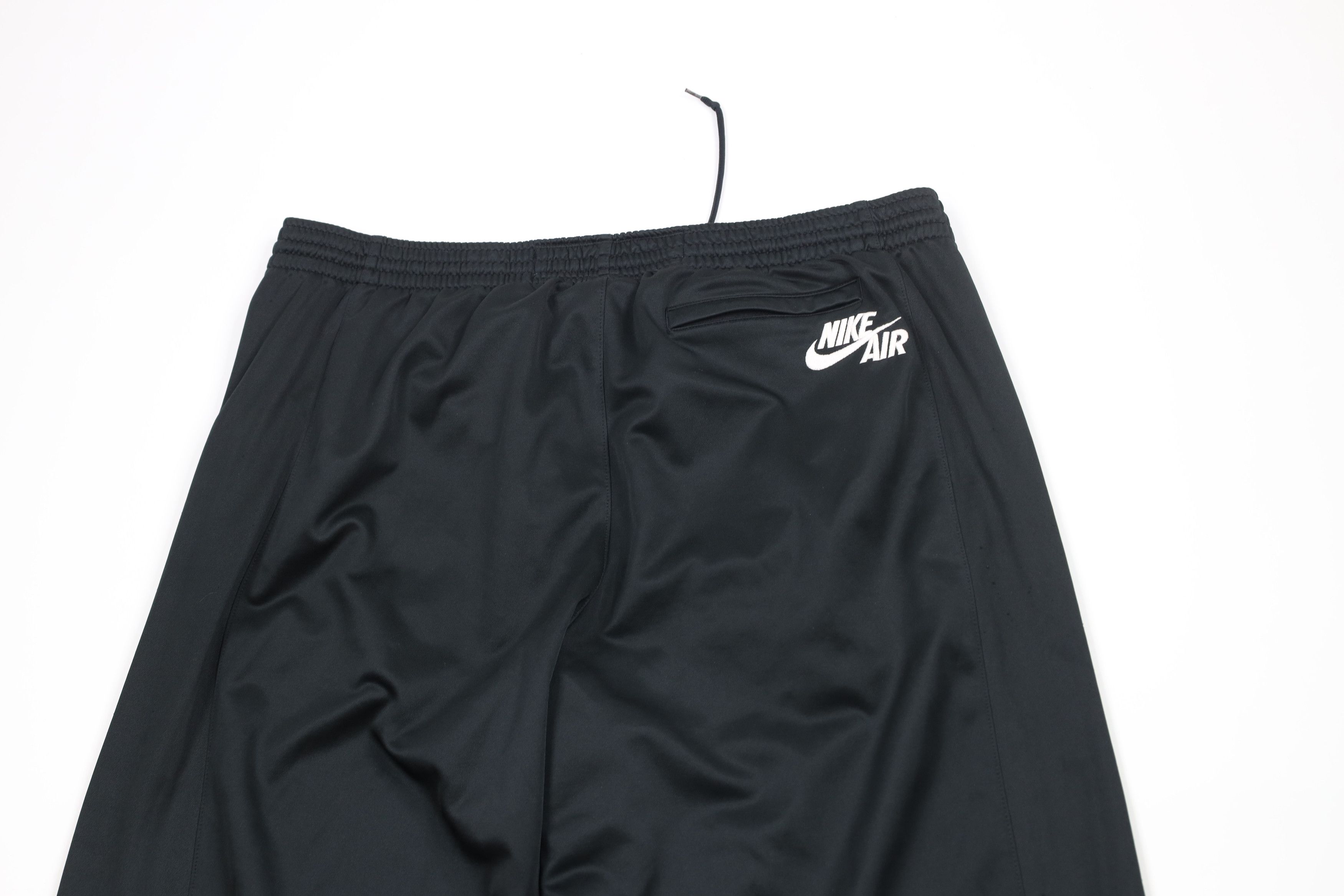 Nike × Vintage Vintage Nike Flight Scott Mini Swoosh Wide Leg Pants Black Size US 38 / EU 54 - 12 Thumbnail