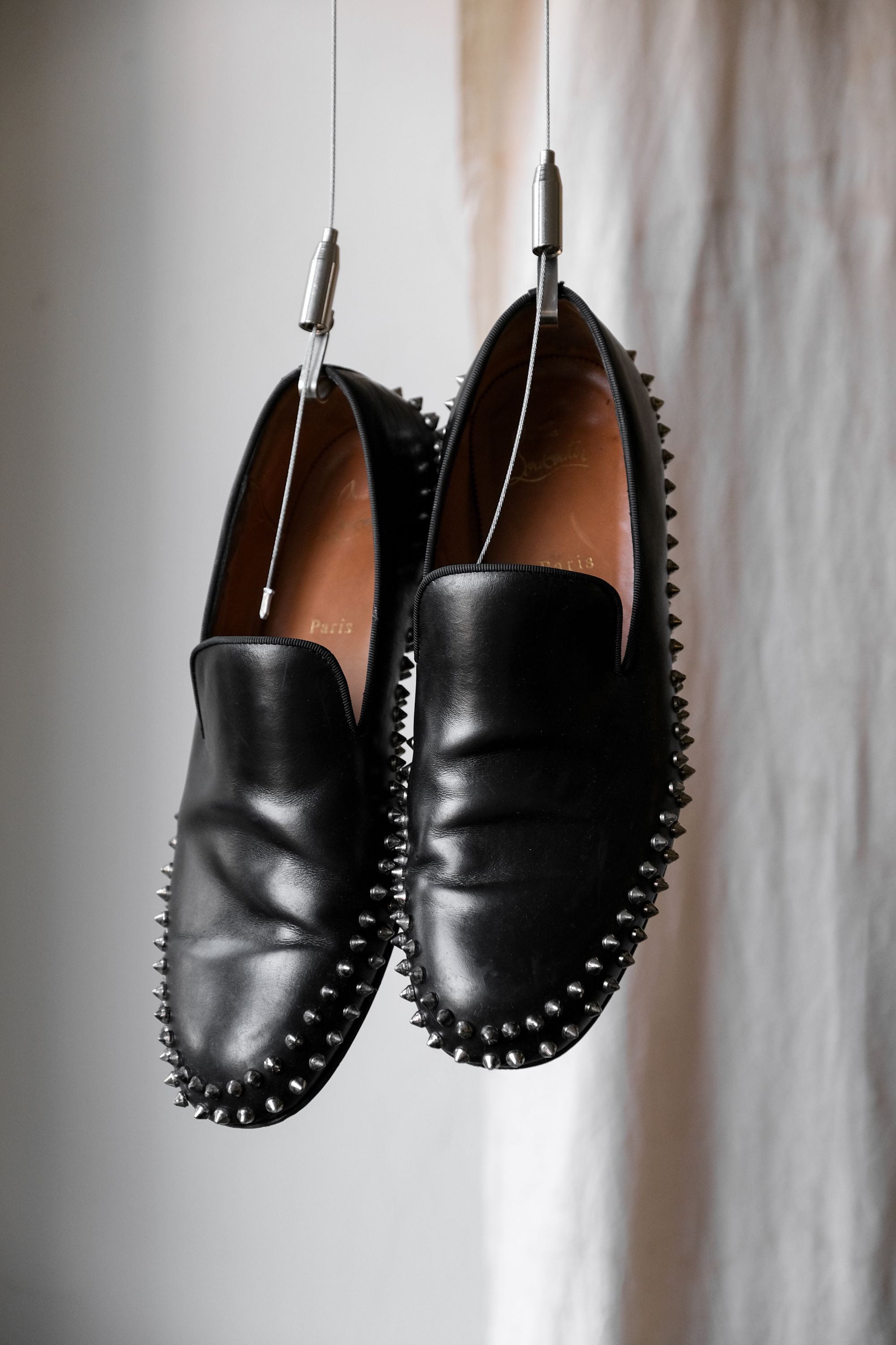 Christian Louboutin P christian louboutin yacht spikes flat calf