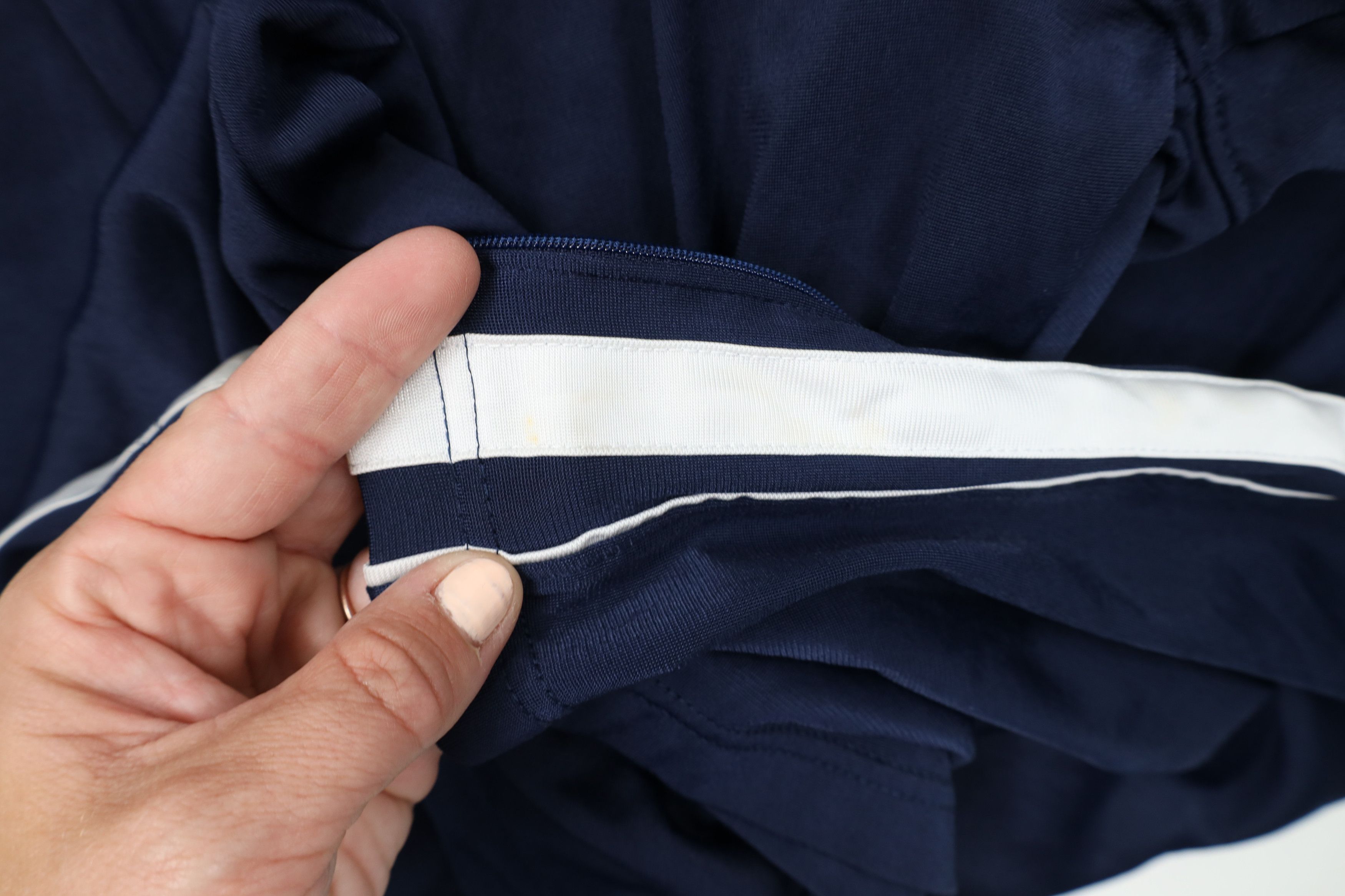 Nike Vintage Y2K Nike Scott Mini Swoosh Wide Leg Pants Navy Blue Size US 40 / EU 56 - 8 Thumbnail