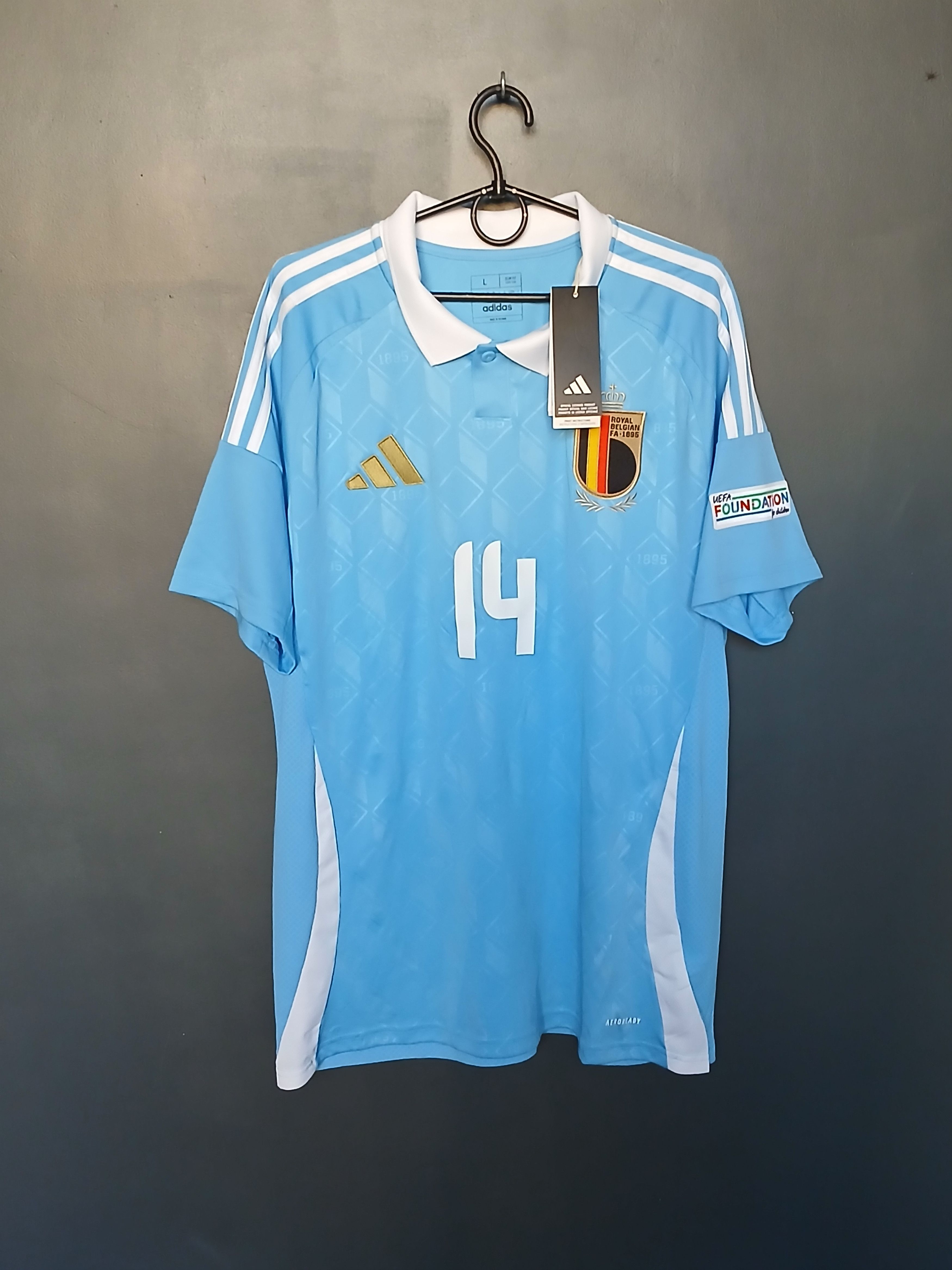 Adidas Belgium National Football Team Mertens Jersey T-Shirt Size US L / EU 52-54 / 3 - 3 Thumbnail