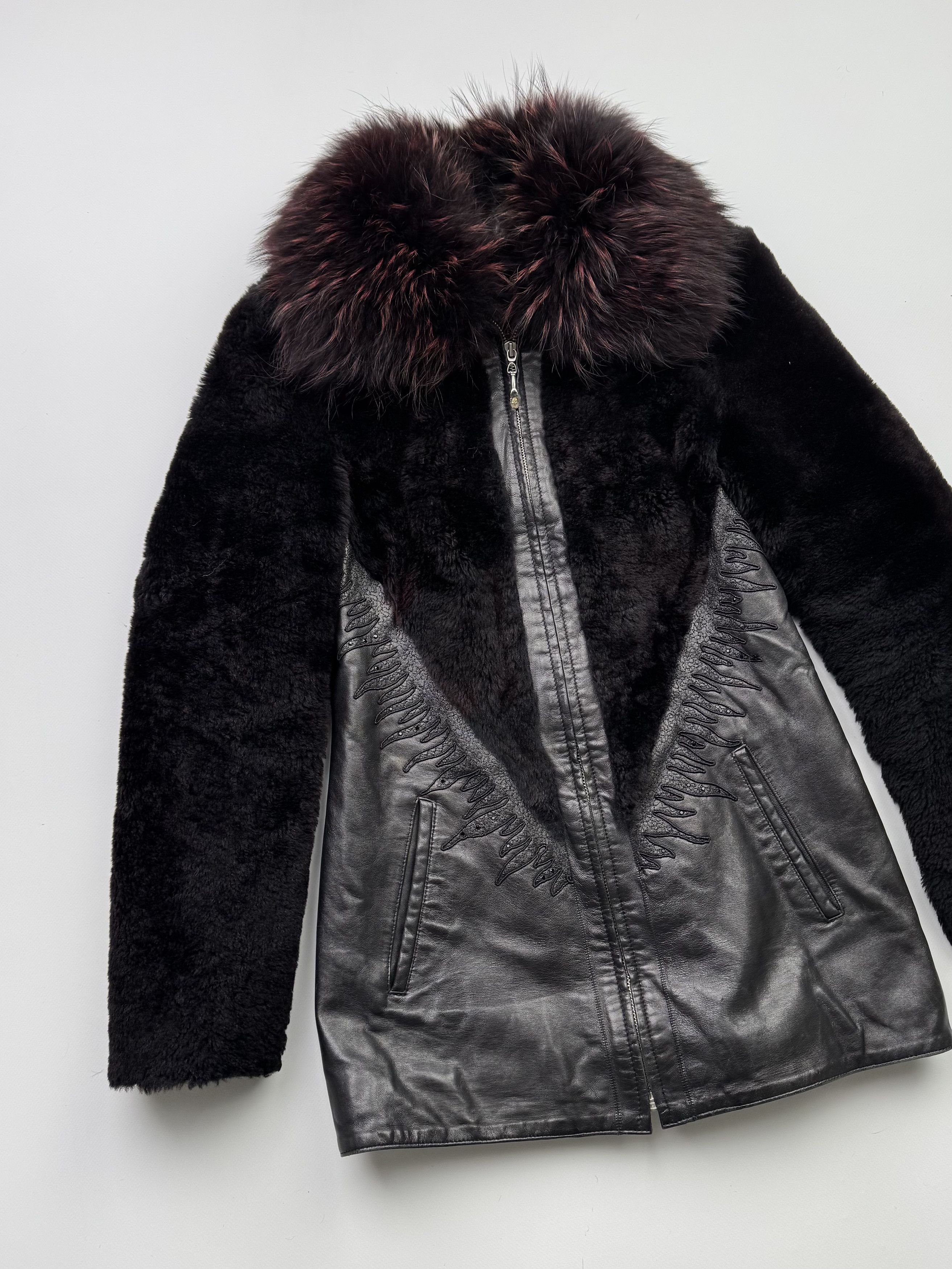 Vintage Vintage Real Sheepskin Jacket B384(V78)E2 Size XS / US 0-2 / IT 36-38 - 2 Thumbnail