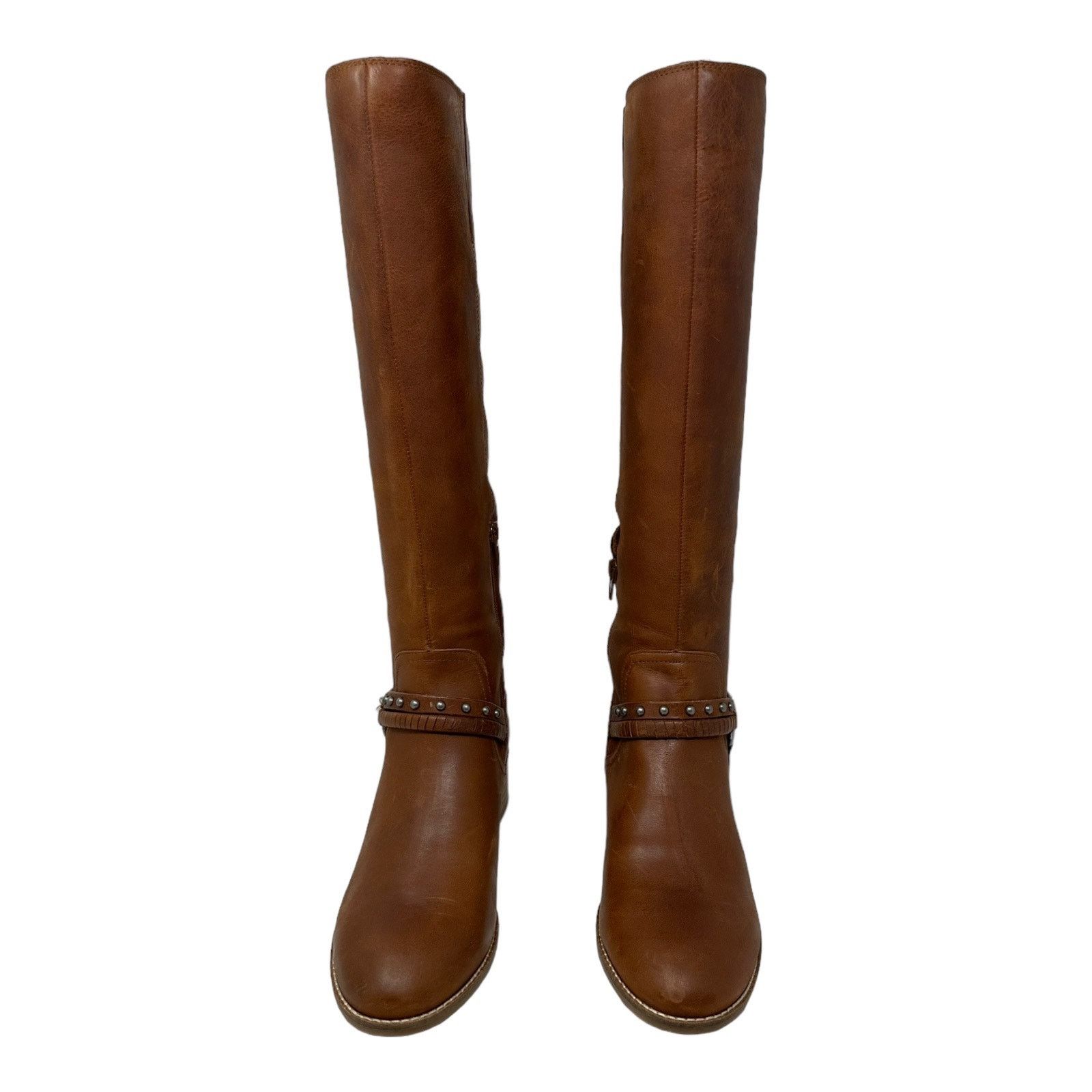 Lucky Brand Lucky Brand Brown Leather Karesi Equestrian Boot size 9.5 Size US 9.5 / IT 39.5 - 10 Thumbnail