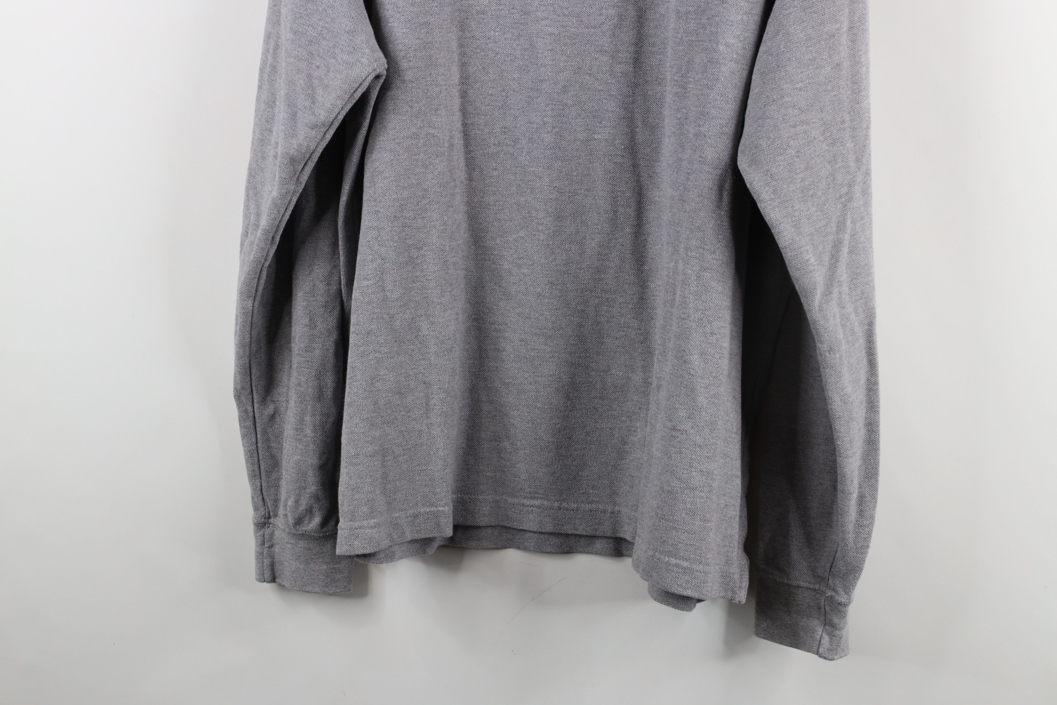 Vintage Vintage 90s Streetwear Long Sleeve Rugby Polo Shirt Gray Size US L / EU 52-54 / 3 - 11 Thumbnail