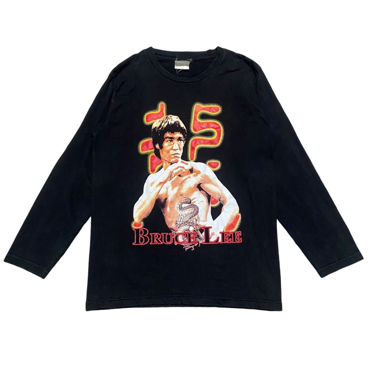 Vintage BRUCE LEE Shirt Longsleeve Size US S / EU 44-46 / 1 - 1 Thumbnail
