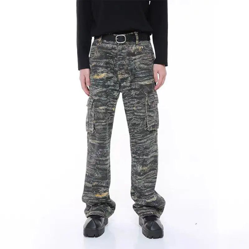 Japanese Brand × Jean High Street Distressed Camouflage Jeans Size US 32 / EU 48 - 1 Thumbnail