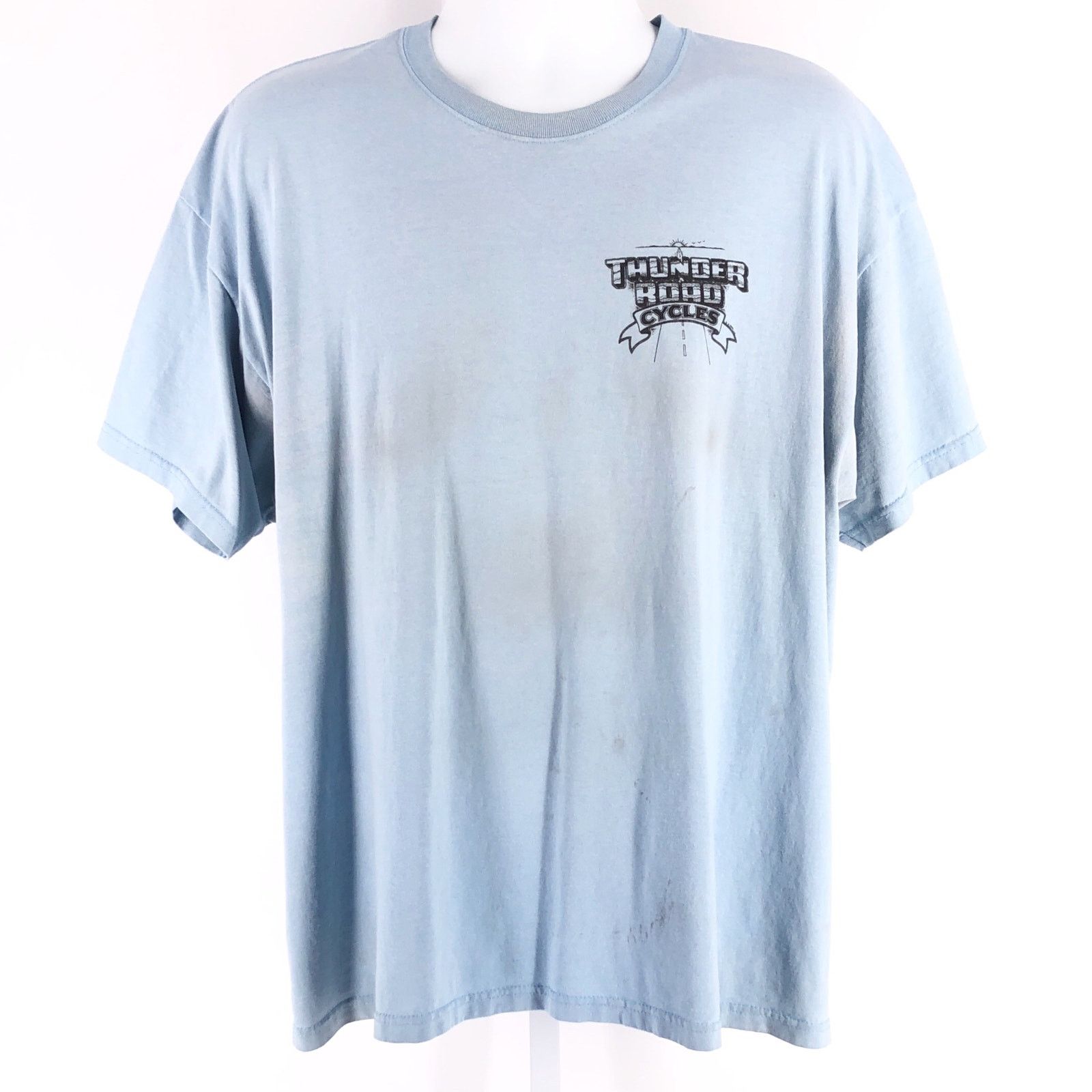 Fruit Of The Loom Thunder Road Cycles Davenport Iowa 2005 tshirt Size US XXL / EU 58 / 5 - 2 Thumbnail