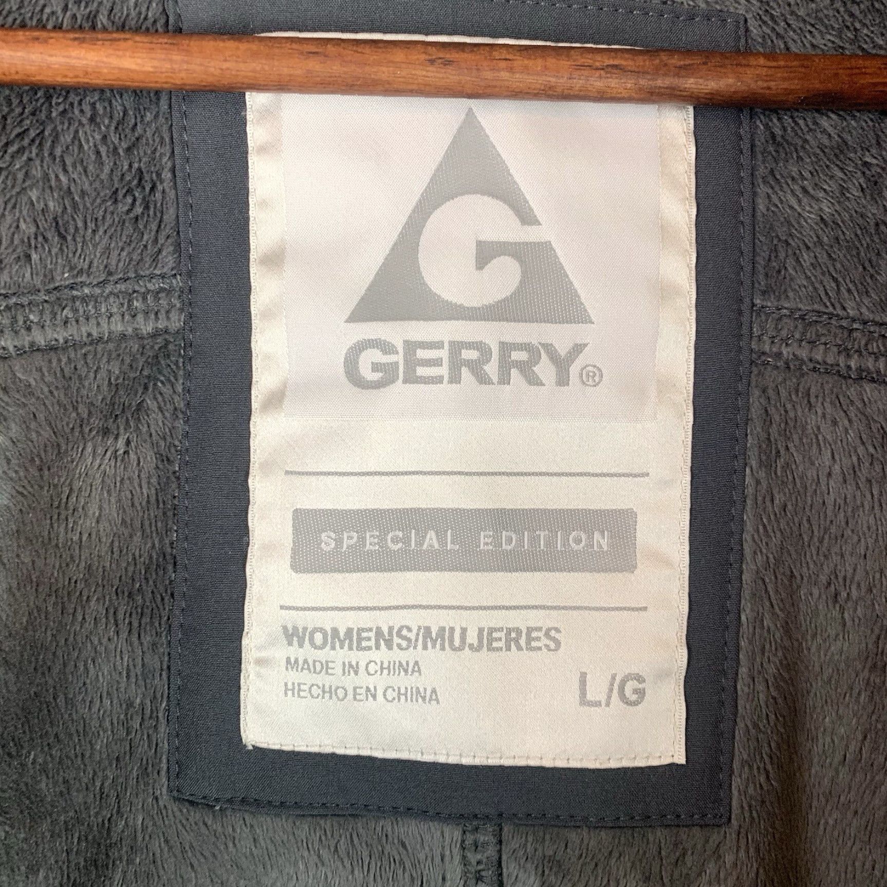 Vintage Gerry Jacket Women L Gray Full Zip Hooded Special Edition Removable Hood Coat Outer Shell Polyester Size L / US 10 / IT 46 - 4 Thumbnail