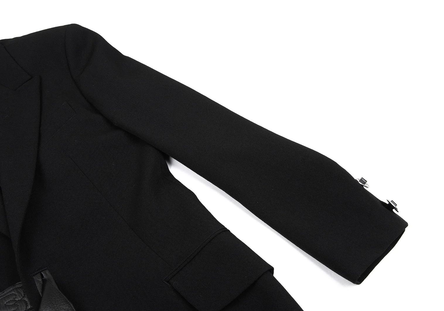 Jean Paul Gaultier Long Leather Belted Jacket in Black, Size 4 Size US XL / EU 56 / 4 - 5 Thumbnail