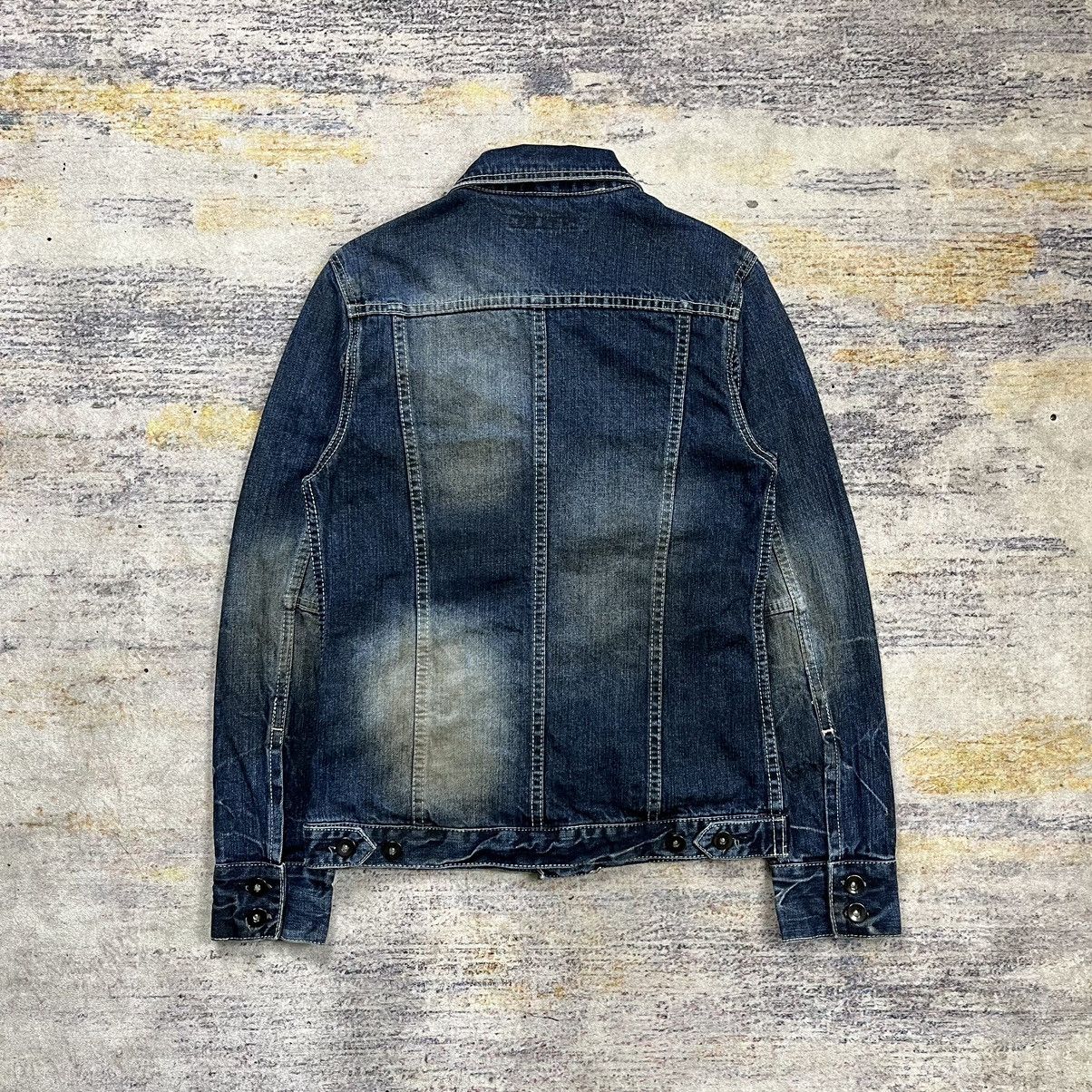 GOSTAR DE FUGA × If Six Was Nine × Le Grande Bleu (L.G.B.) Fuga washed distressed denim jacket Size US XS / EU 42 / 0 - 2 Thumbnail