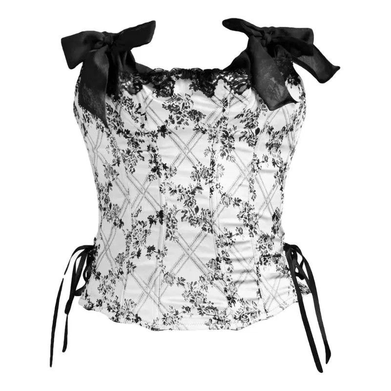 Chantal Thomass Corset en soie à imprimé floral Chantal Thomass années 2000 Size ONE SIZE - 1 Thumbnail