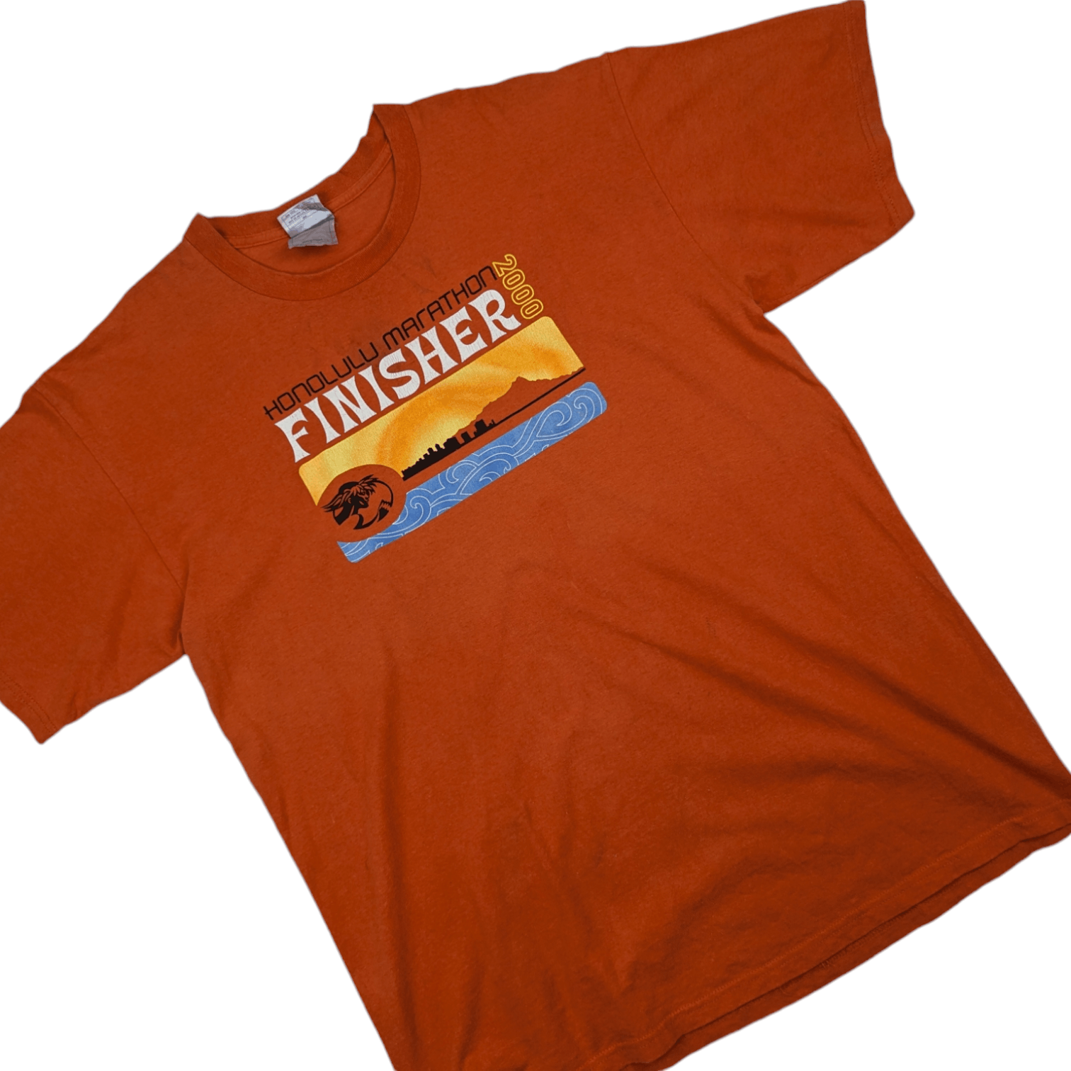 Nike × Vintage Vintage NIKE 2000 Honolulu Marathon T Shirt Hawaii Size US L / EU 52-54 / 3 - 3 Thumbnail