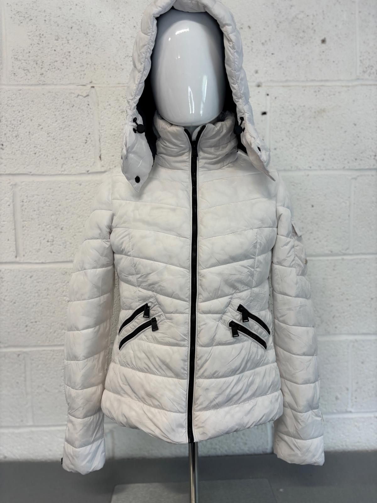 Superdry Superdry Stylish White Hooded Puffer Jacket Mens Size S Size US S / EU 44-46 / 1 - 1 Thumbnail