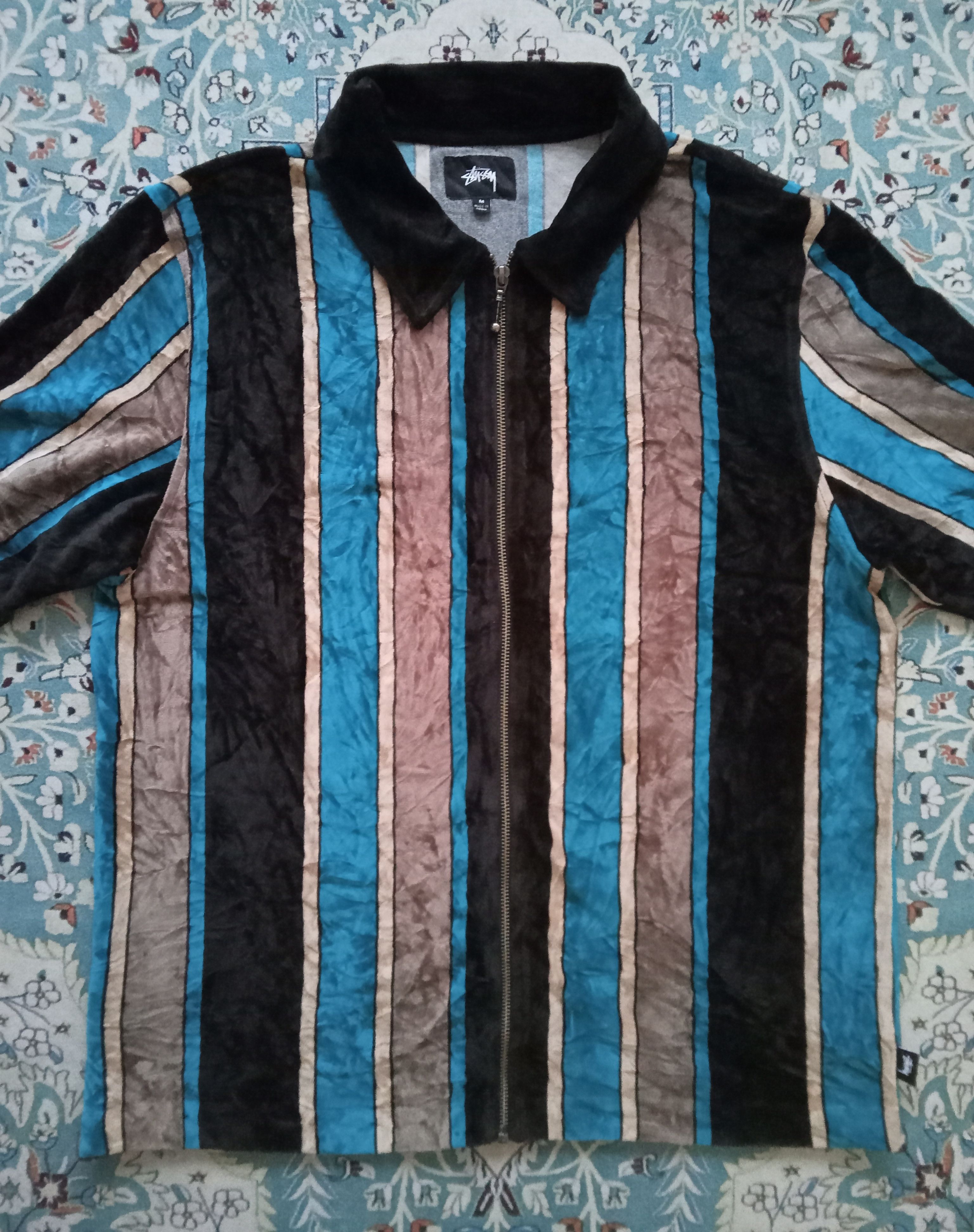 Stussy Stussy Roland Stripes Zipped Jacket Size US M / EU 48-50 / 2 - 1 Thumbnail
