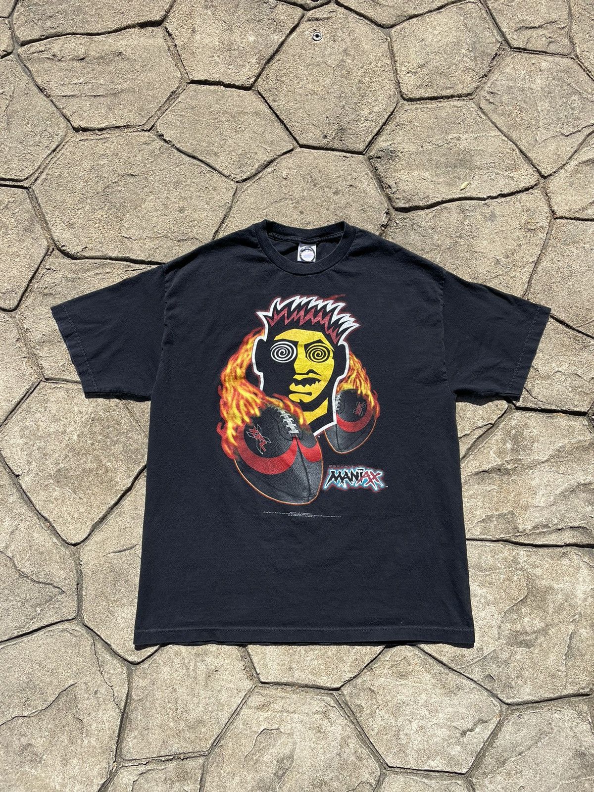 Vintage Y2K Memphis Maniacs XFL Graphic Tshirt Size US XL / EU 56 / 4 - 1 Thumbnail
