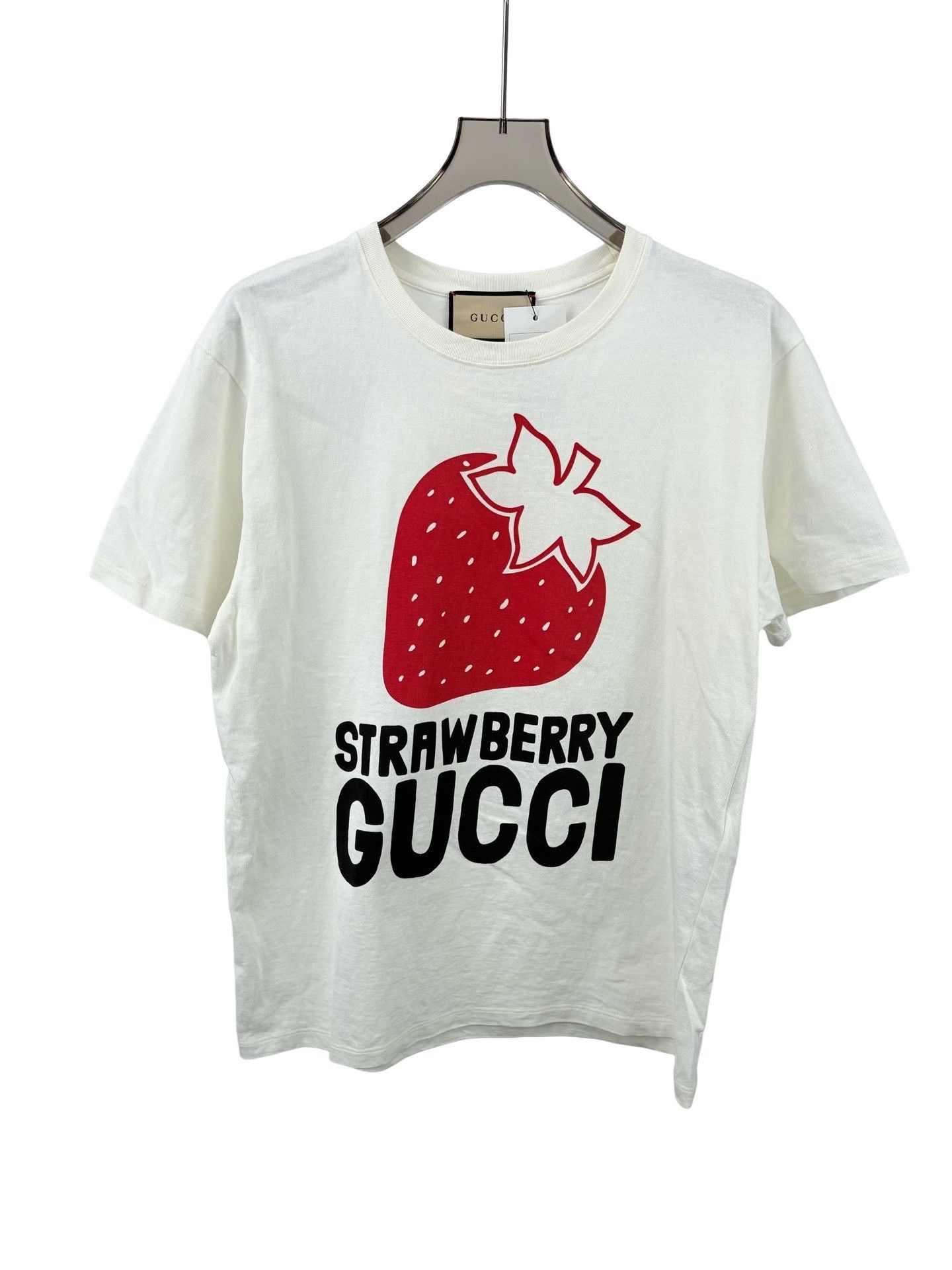 Gucci Gucci Strawberry Print T-Shirt Size S Size US S / EU 44-46 / 1 - 1 Thumbnail