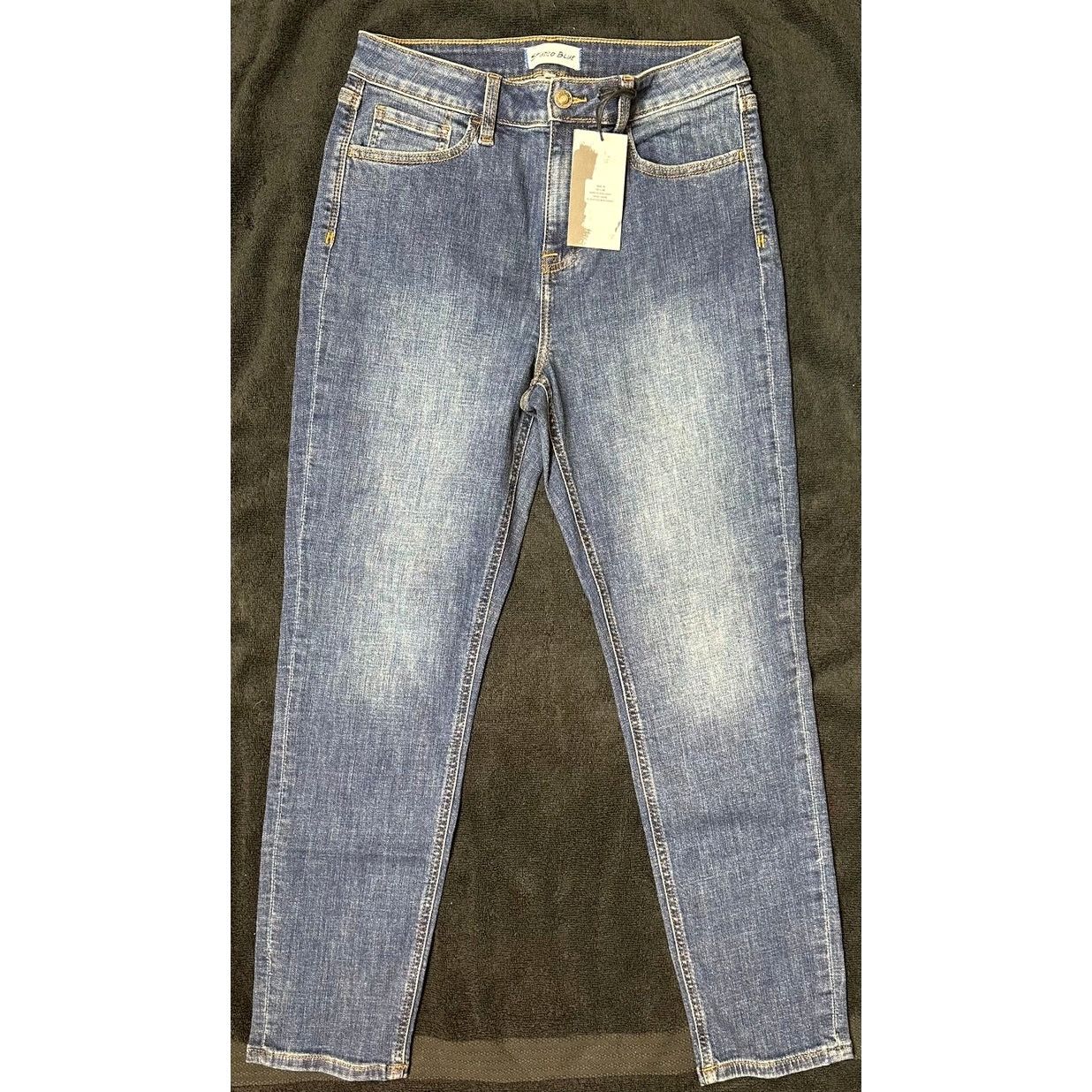 Other Studio Blue Straight Jeans Clean Double Vision 29 Size 29" - 4 Thumbnail