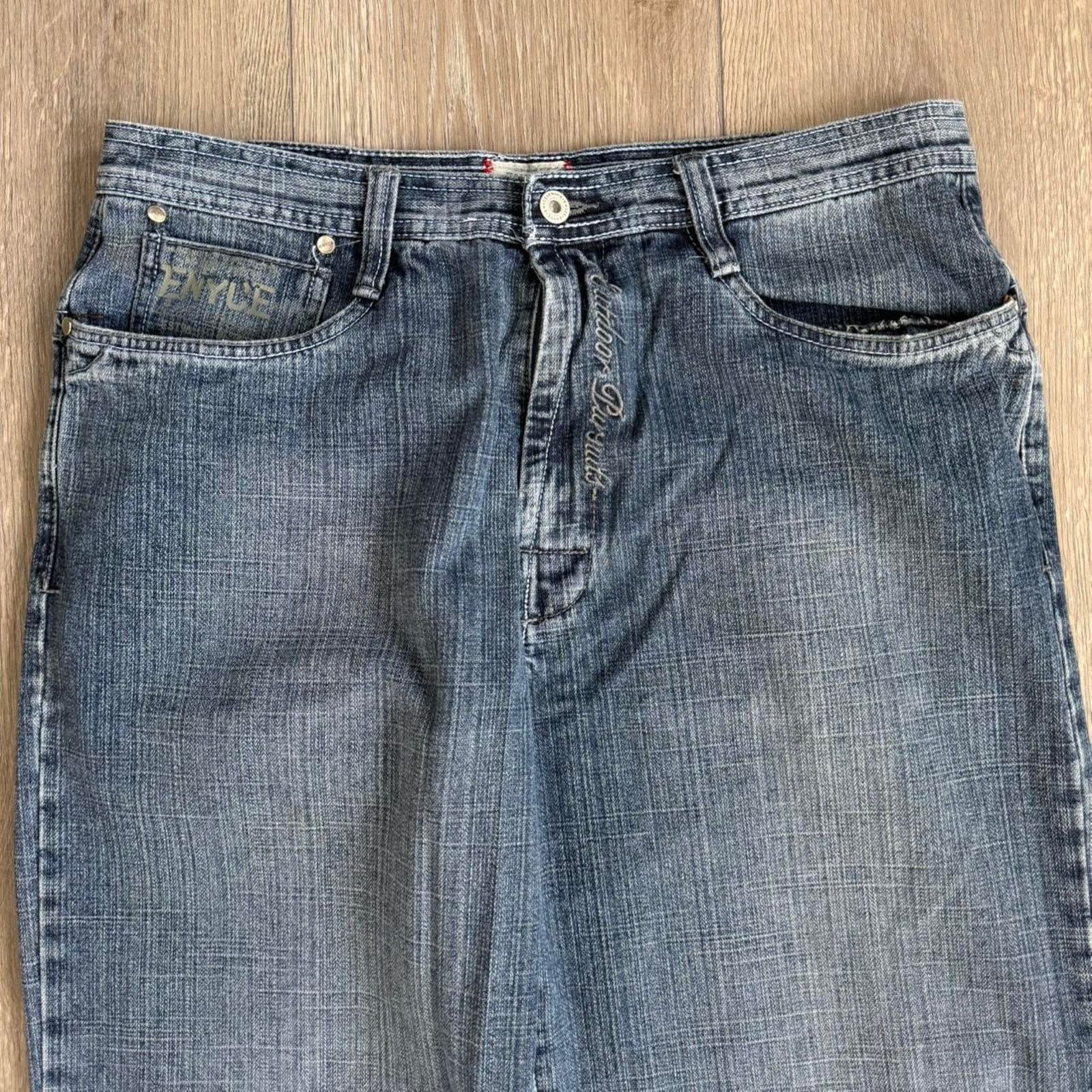 Enyce Vintage y2k enyce super baggy denim jeans Size US 38 / EU 54 - 5 Thumbnail