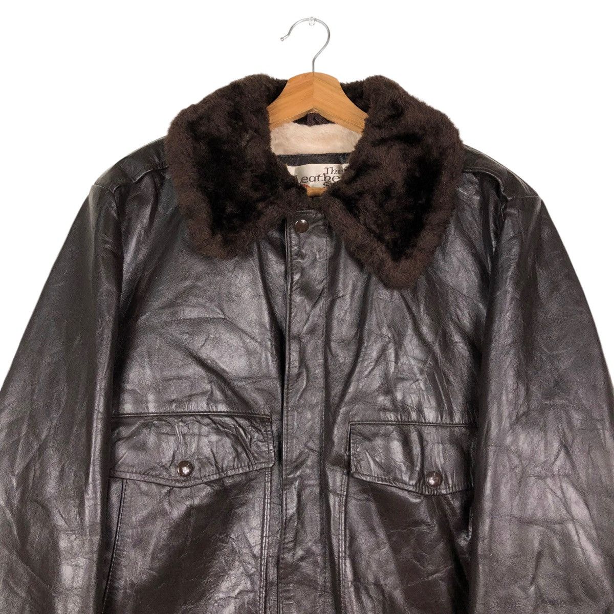 Vintage 🔥VTG 80’s GENUINE LEATHER JACKET SEARS USA MINK FUR COLLAR Size US M / EU 48-50 / 2 - 5 Thumbnail