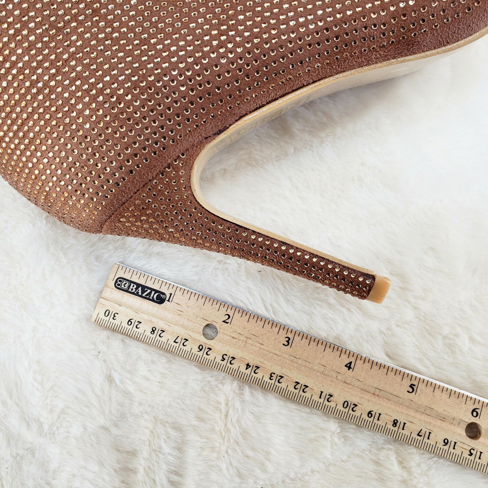Other Sparkle Trend Brown Rhinestone Slouchy Scrunch High Heel Kne Size US 9 / IT 39 - 9 Thumbnail