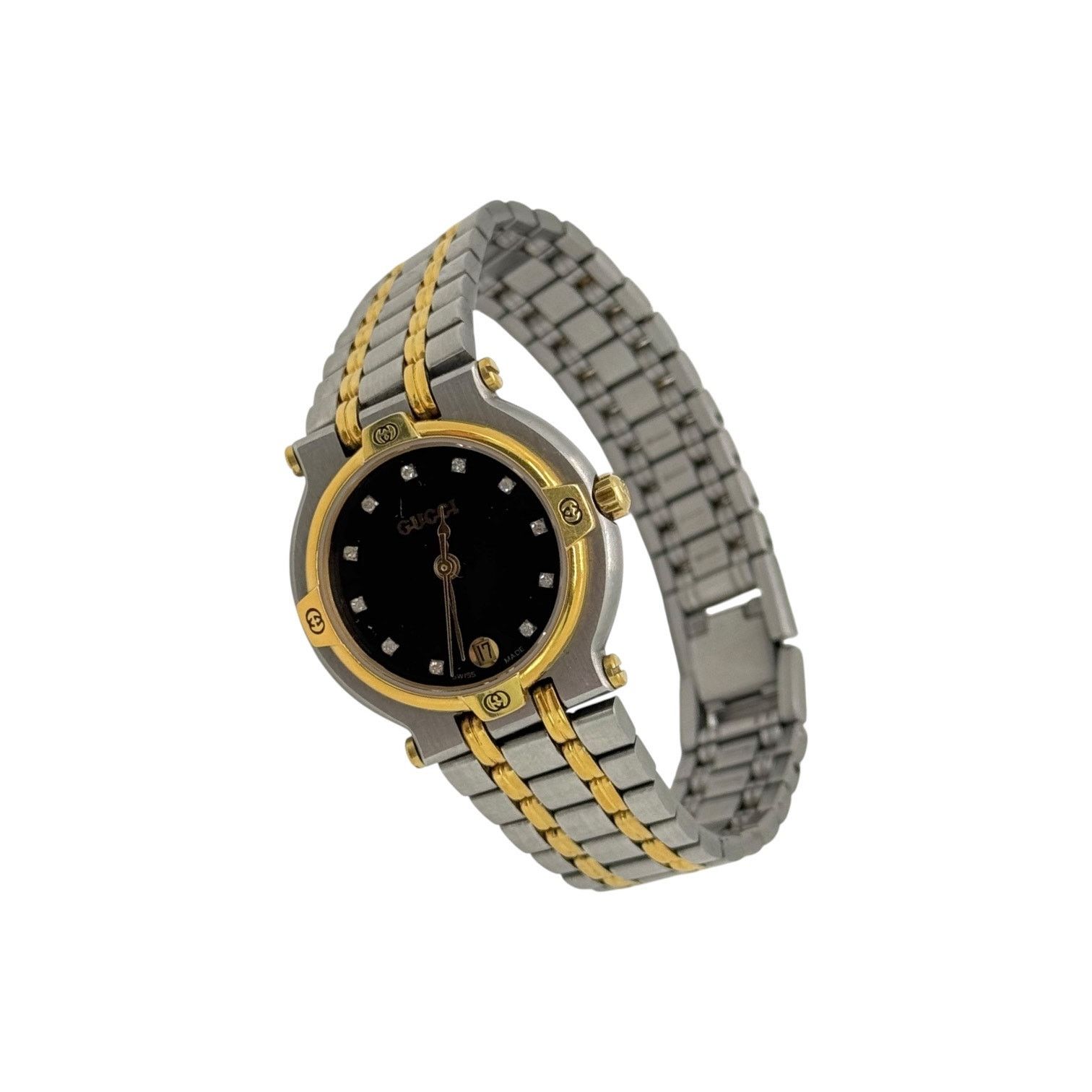 Gucci Gucci Vintage Diamond 9000L Watch Size ONE SIZE - 1 Thumbnail