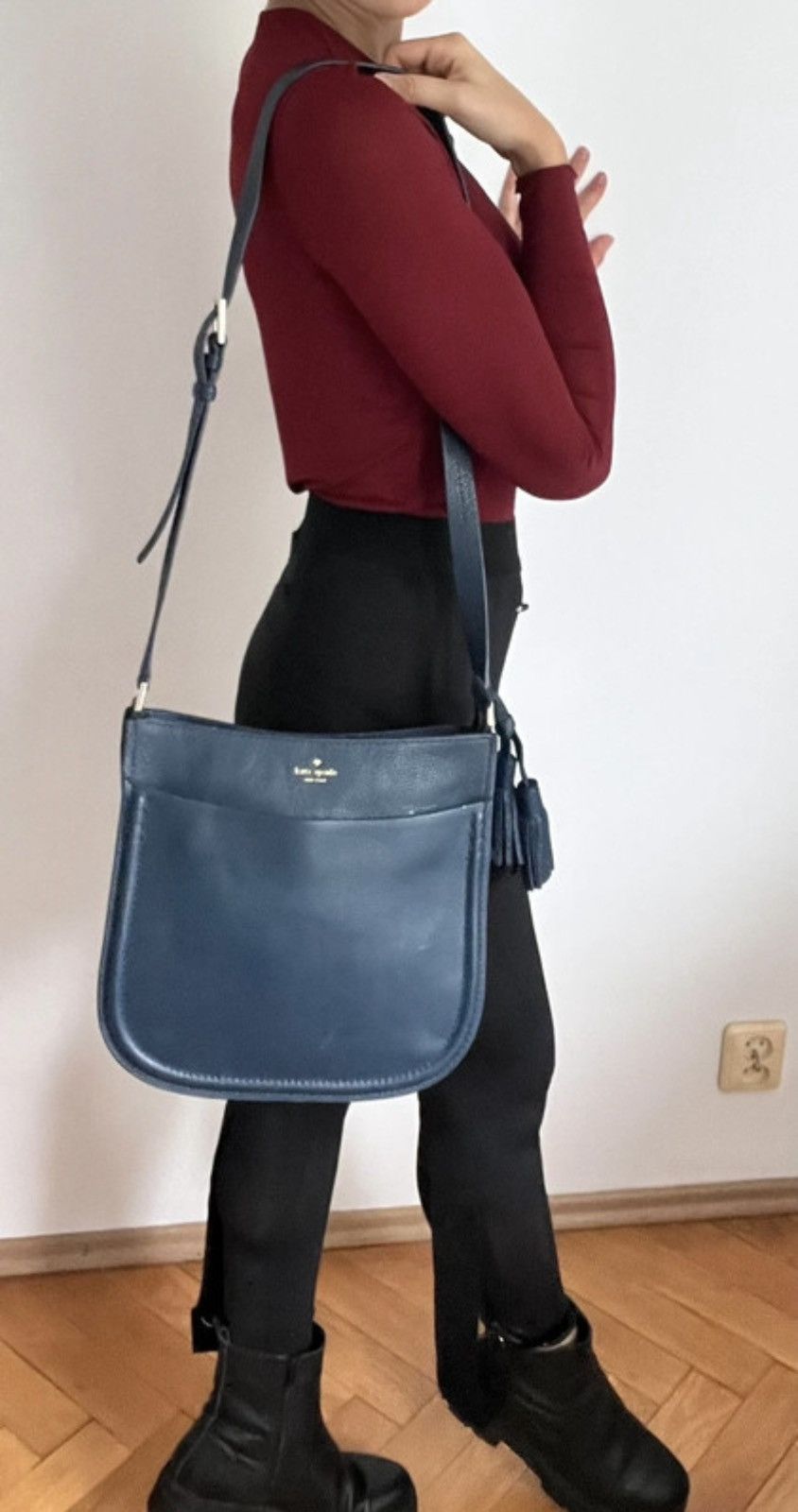 Kate Spade Kate Spade leather navy bag Size ONE SIZE - 1 Thumbnail