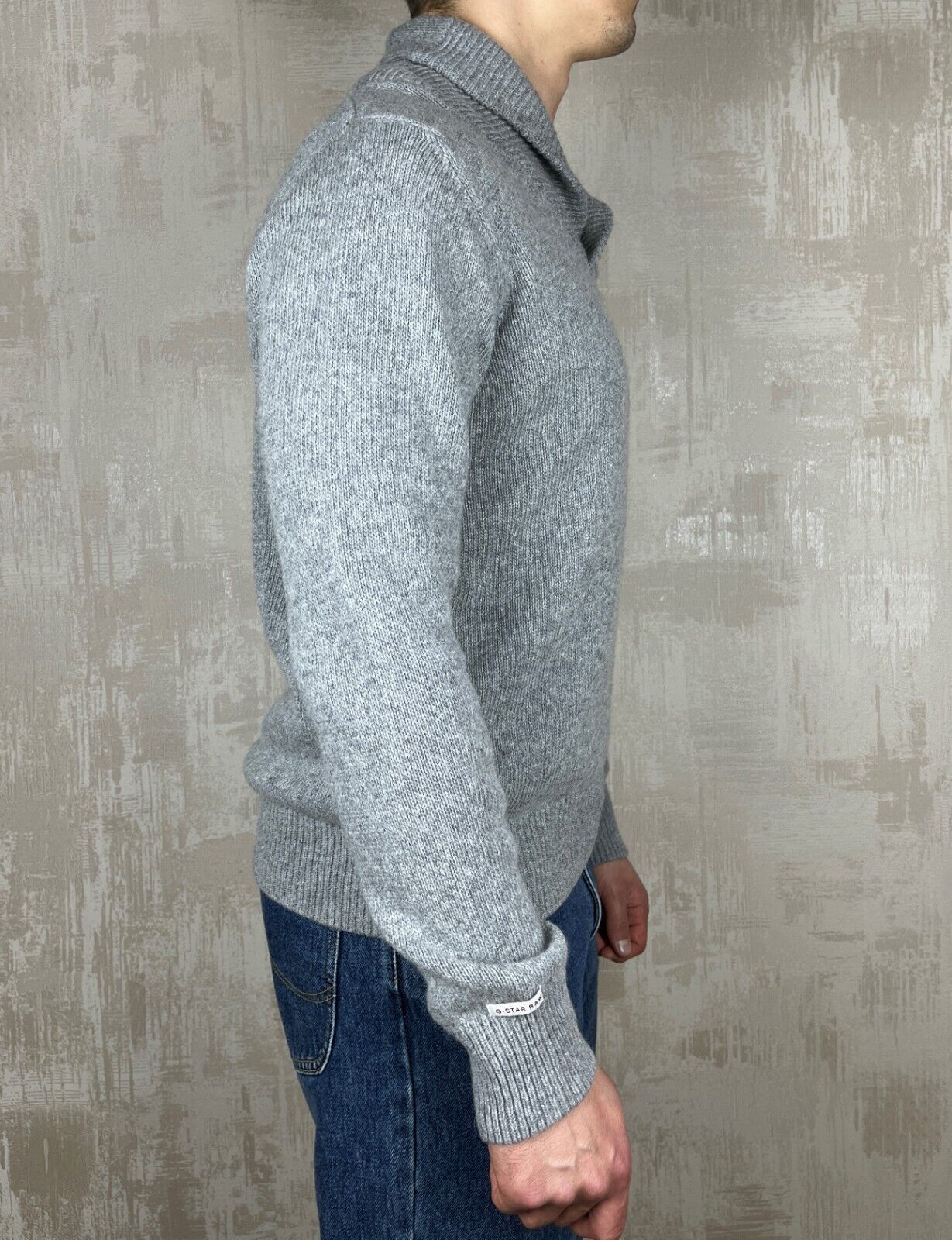 G-Star G-Star RAW Pippen Shawl Collar Knit L/S Sweater Wool Blend Size US L / EU 52-54 / 3 - 7 Thumbnail