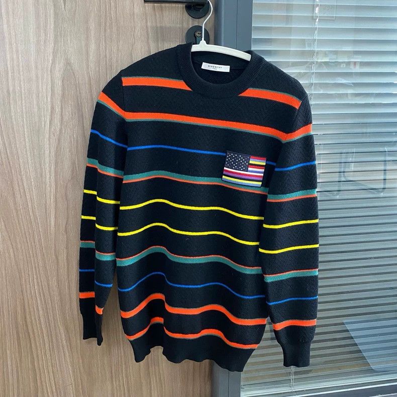 Givenchy Givenchy Colorful Striped Knit Sweater Round Neck, XS size Size US XS / EU 42 / 0 - 1 Thumbnail