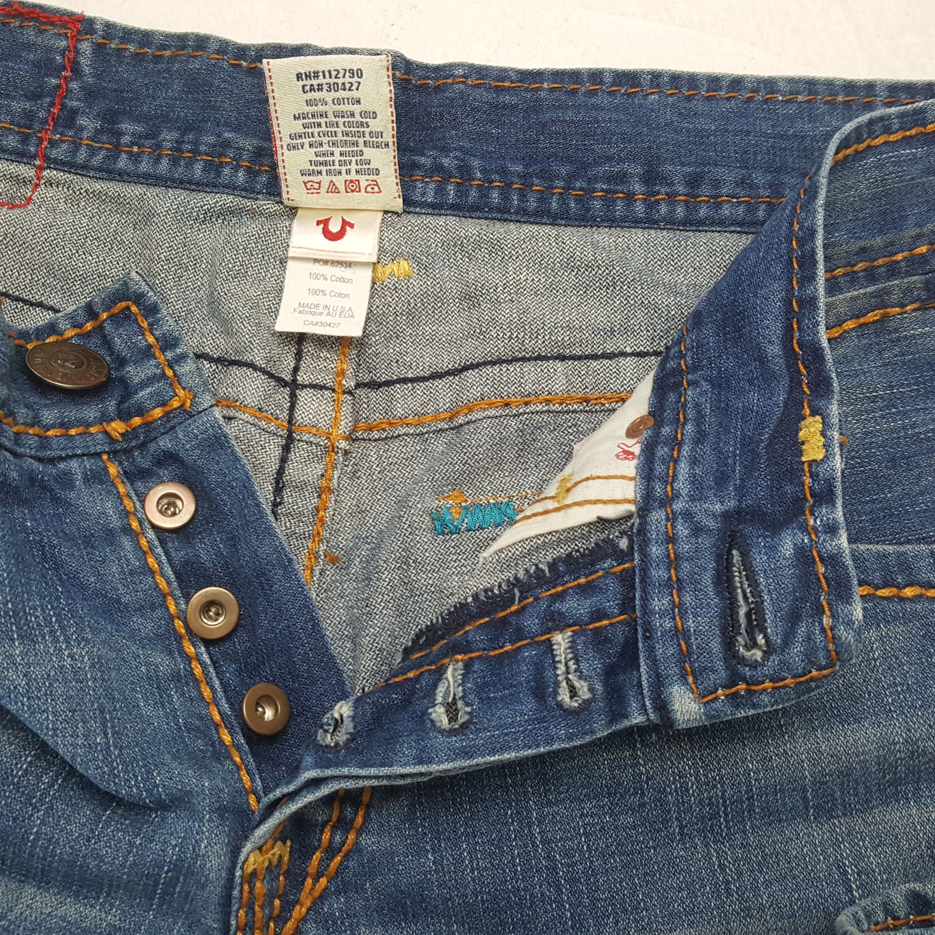 True Religion × Vintage TRUE RELIGION Streetwear Style Billy Giant Big T Jeans Size US 33 - 12 Thumbnail