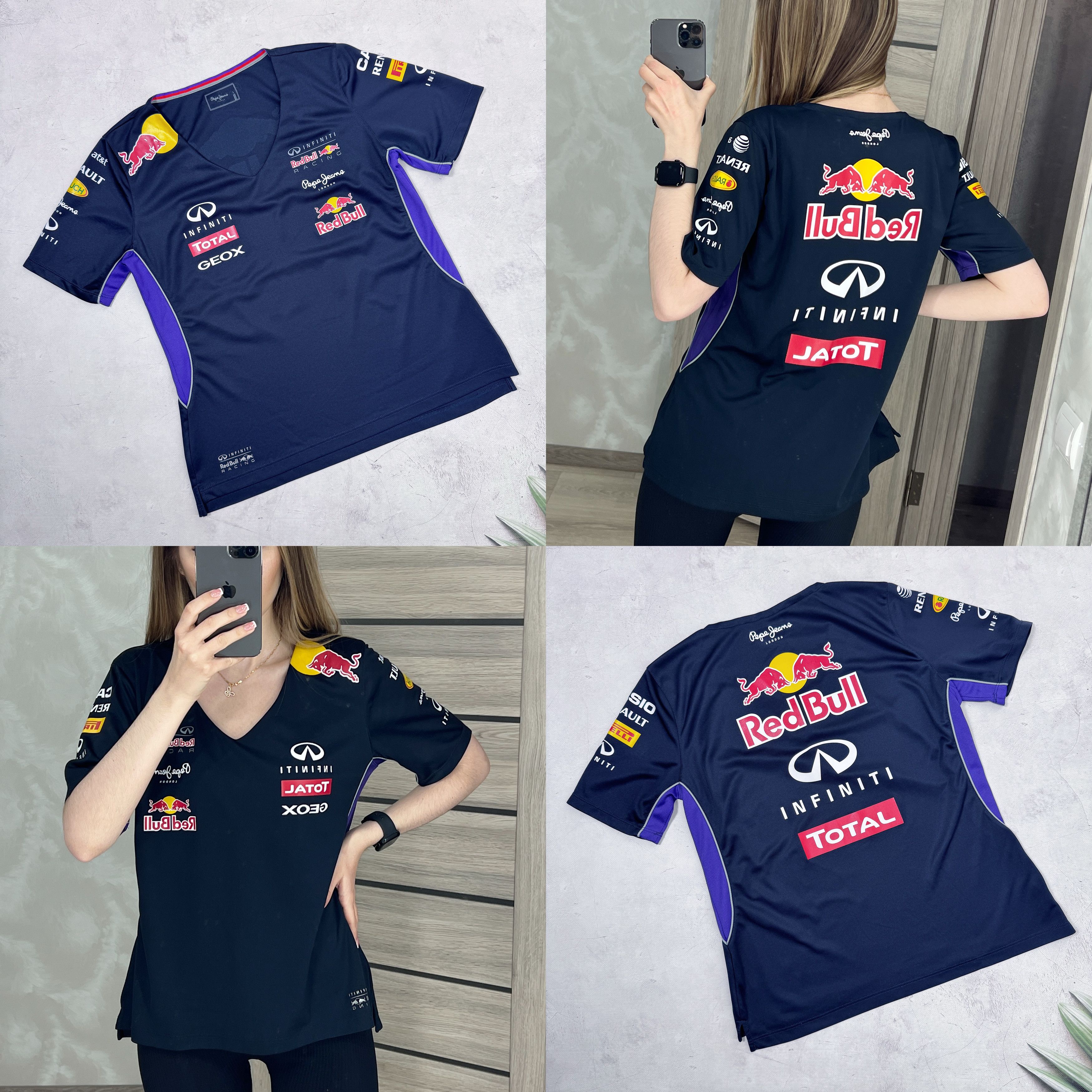 Pepe Jeans Pepe Jeans Red Bull T-Shirt Racing Total Infiniti Pirelli F1 Size L / US 10 / IT 46 - 1 Thumbnail