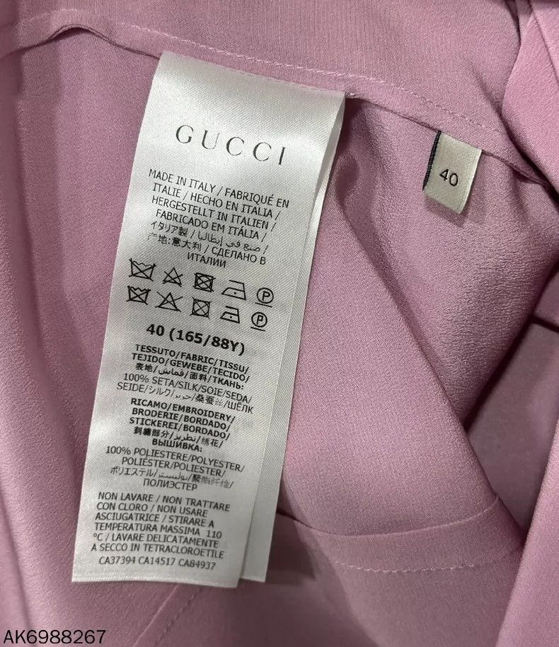 Gucci Gucci Pink silk shirt 2502-Nextarrow Size US XXS / EU 40 - 4 Thumbnail