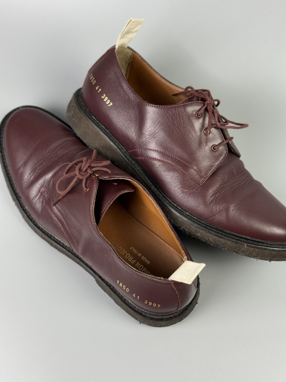 Common Projects Common Projects - Cadet Leather Derby Shoes Size US 8 / EU 41 - 13 Thumbnail