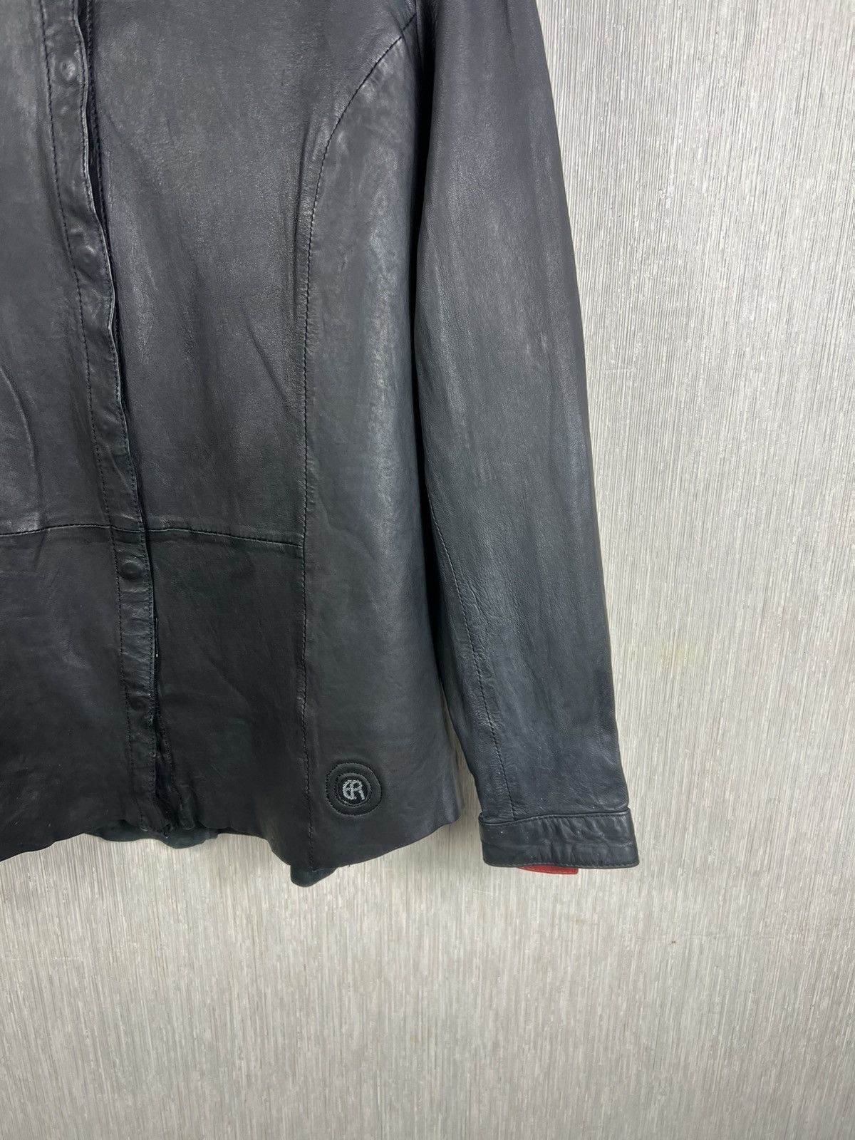 Guidi Elias Rumelis ER TARA black lamb leather button up shirt Size US S / EU 44-46 / 1 - 9 Thumbnail