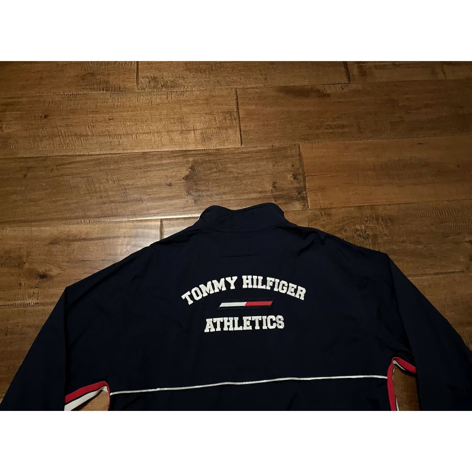 Tommy Hilfiger VINTAGE Tommy Hilfiger Athletics Jacket Windbreaker Track Full Zip Adult L Blue Mens Size US L / EU 52-54 / 3 - 2 Thumbnail