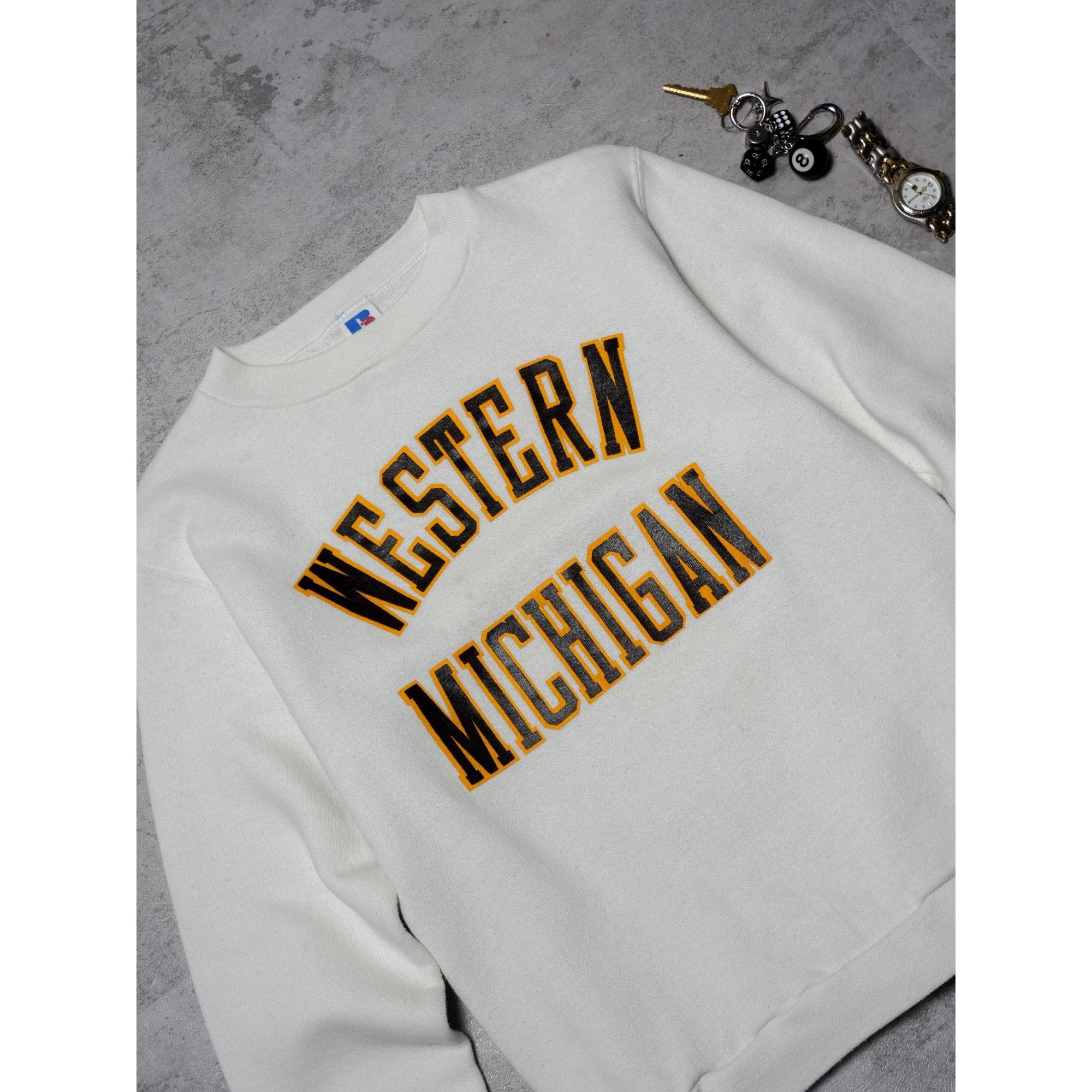 Russell Athletic Vintage 90s Russel x Western Michigan Crewneck Size US XL / EU 56 / 4 - 2 Thumbnail