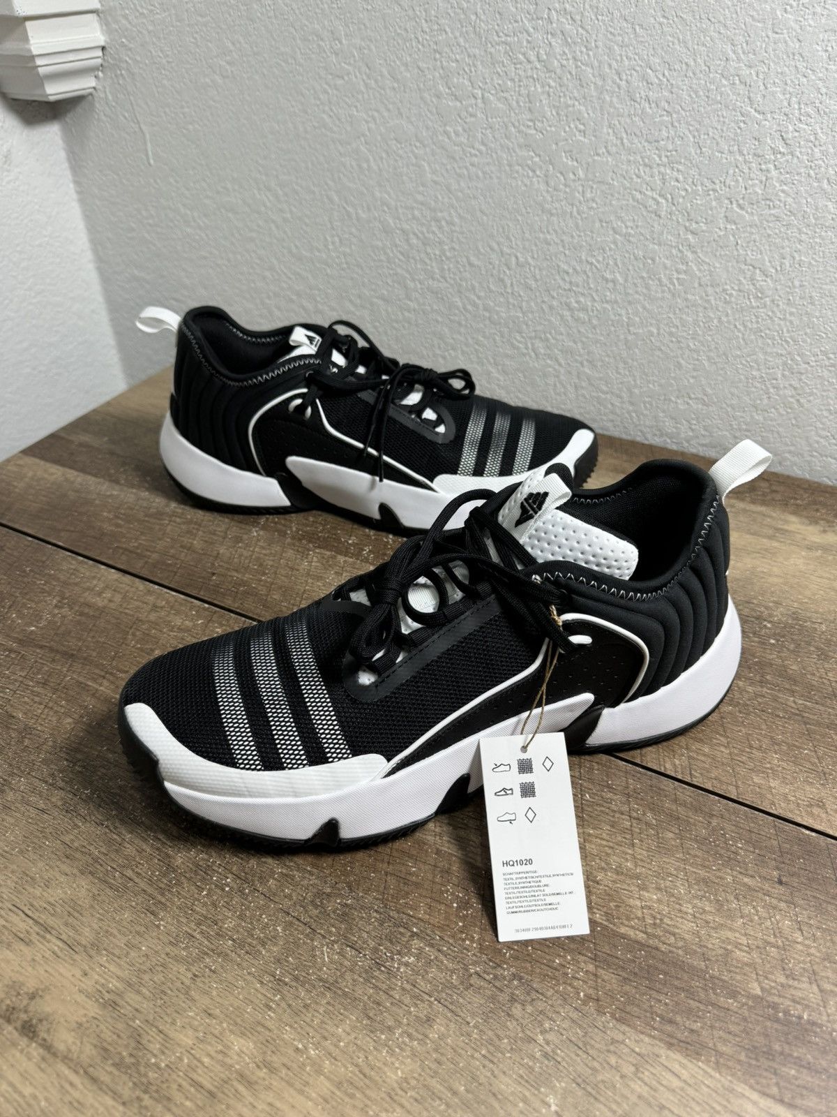 Adidas Adidas Trae Unlimited Basketball Mens 11 Black White New Size US 11 / EU 44 - 2 Thumbnail