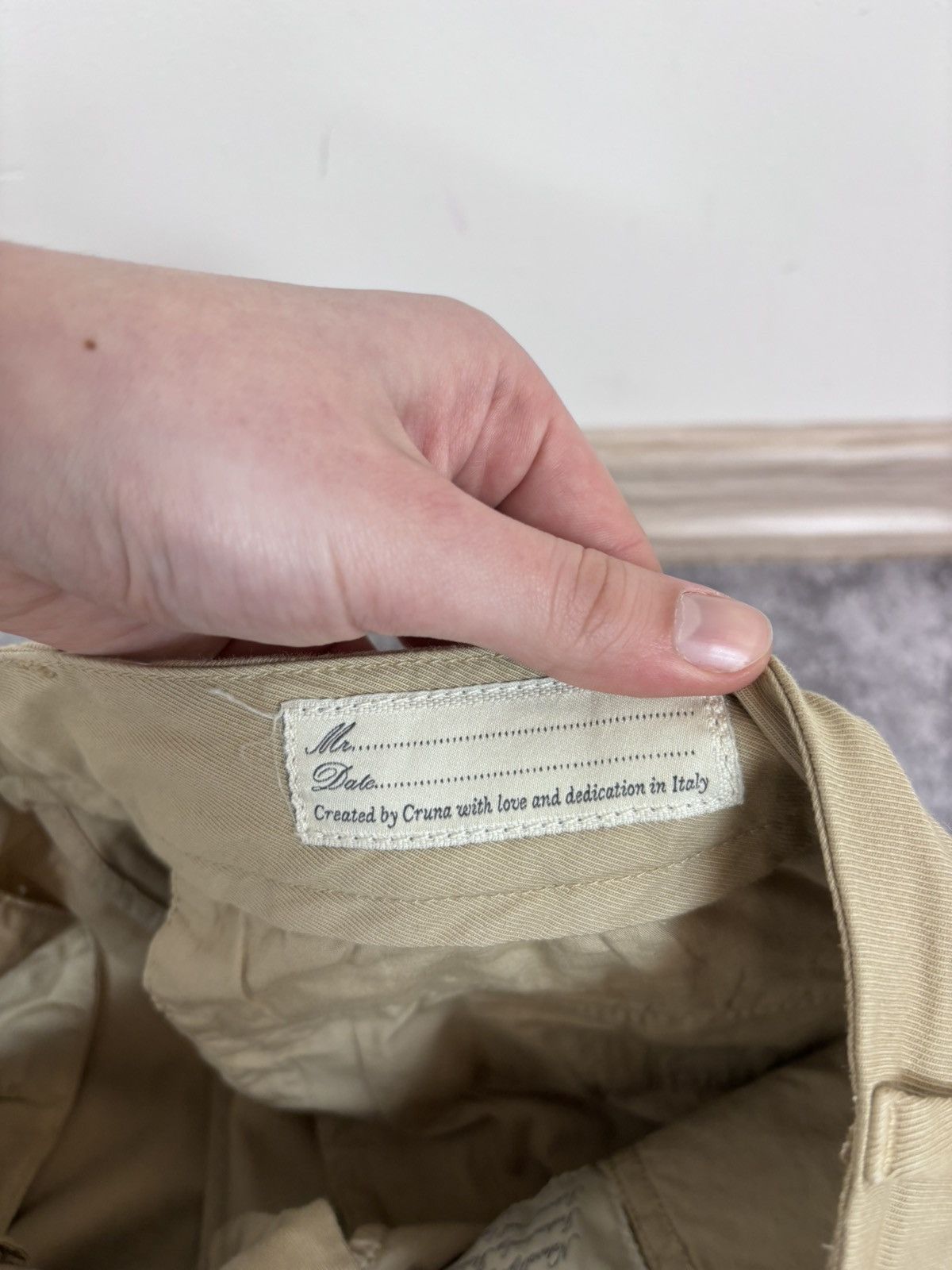 Other Cruna Men’s Beige Brown Chino Pants Trousers Cotton Blend Size US 34 / EU 50 - 11 Thumbnail
