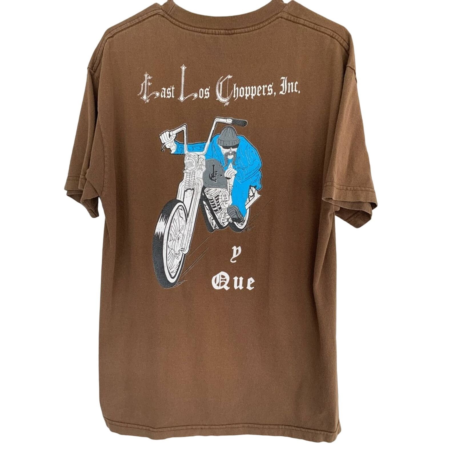 Vintage VINTAGE BIKER EAST LOS CHOPPERS INC VATO TEE SIZE LARGE NICE Size US L / EU 52-54 / 3 - 1 Thumbnail