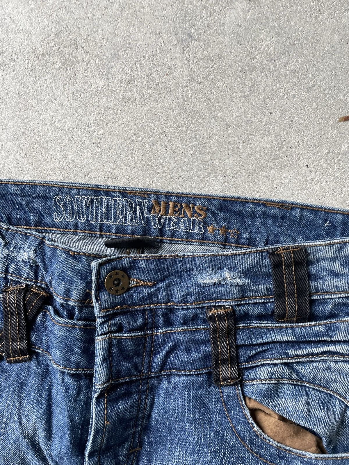 Japanese Brand × Vintage Vintage Southern jeans distressed denim baggy Size US 32 / EU 48 - 8 Thumbnail