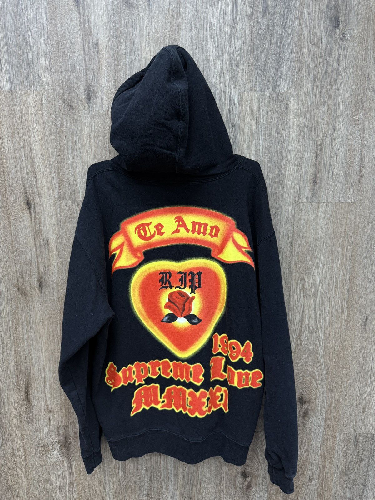 Supreme Supreme Black Hoodie Size US XL / EU 56 / 4 - 4 Thumbnail