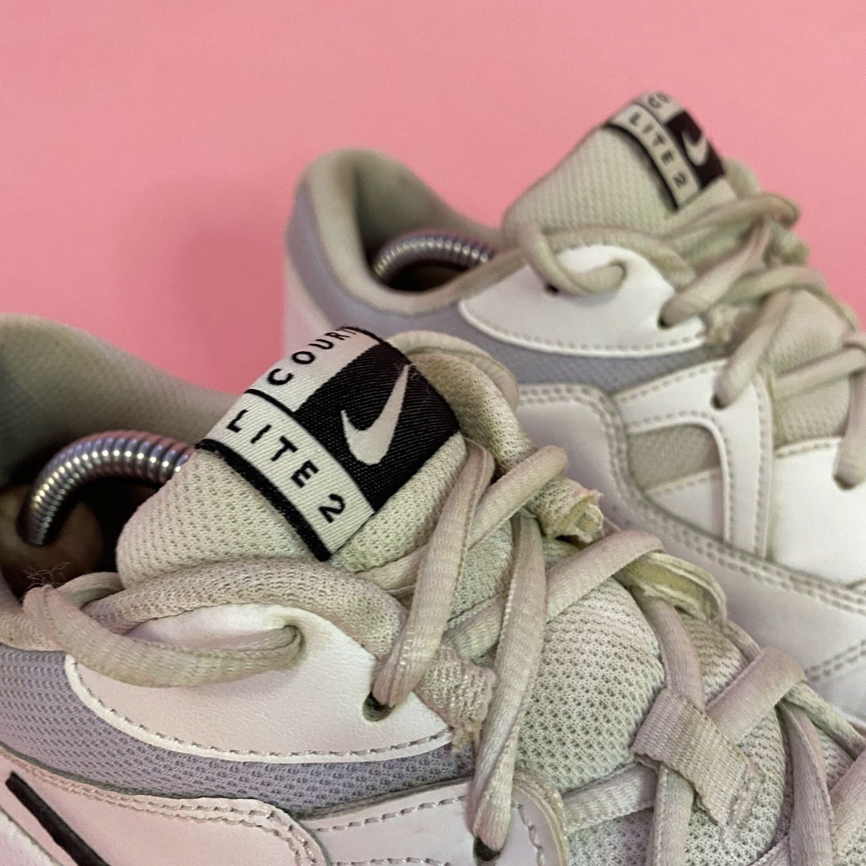 Nike Nike Court Lite 2 AR8838-100 White Shoes Lace Up Low Top Womens Size 9.5 Casual Running Sneakers Size L / US 10 / IT 46 - 2 Thumbnail