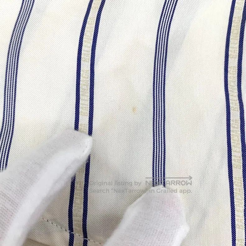 Balenciaga Balenciaga White Stripe Silk Bow Shirt. Size US S / EU 44-46 / 1 - 9 Thumbnail